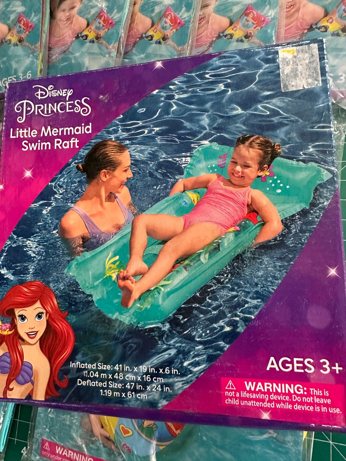12-PACK Disney Princess Inflatable Arm Bands Swim Floaties Pool Kids Raft 3-6