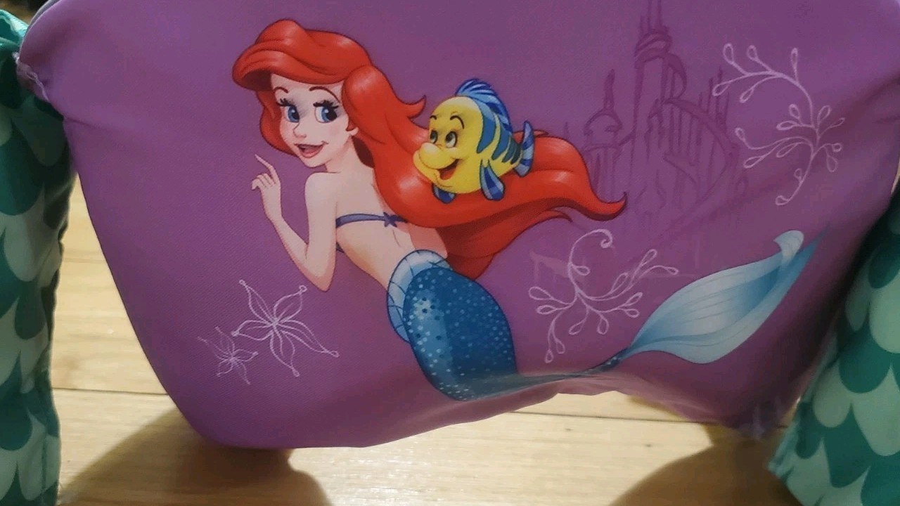 Puddle Jumper Flotation Device Aid Ariel Little Mermaid 30 To 50 Pounds Lbs EUC