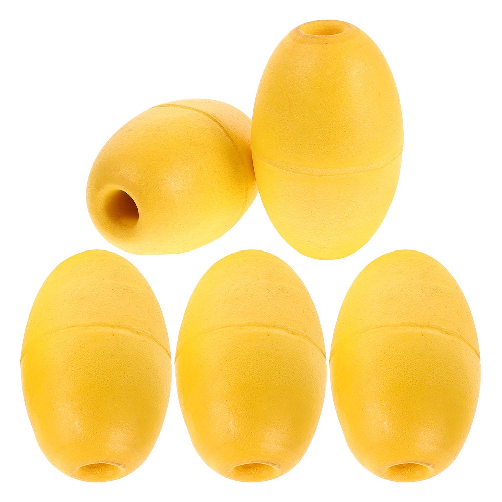 5Pcs Lightweight Durable PVC Kayak Anchor Buoys Yellow for Various Boats