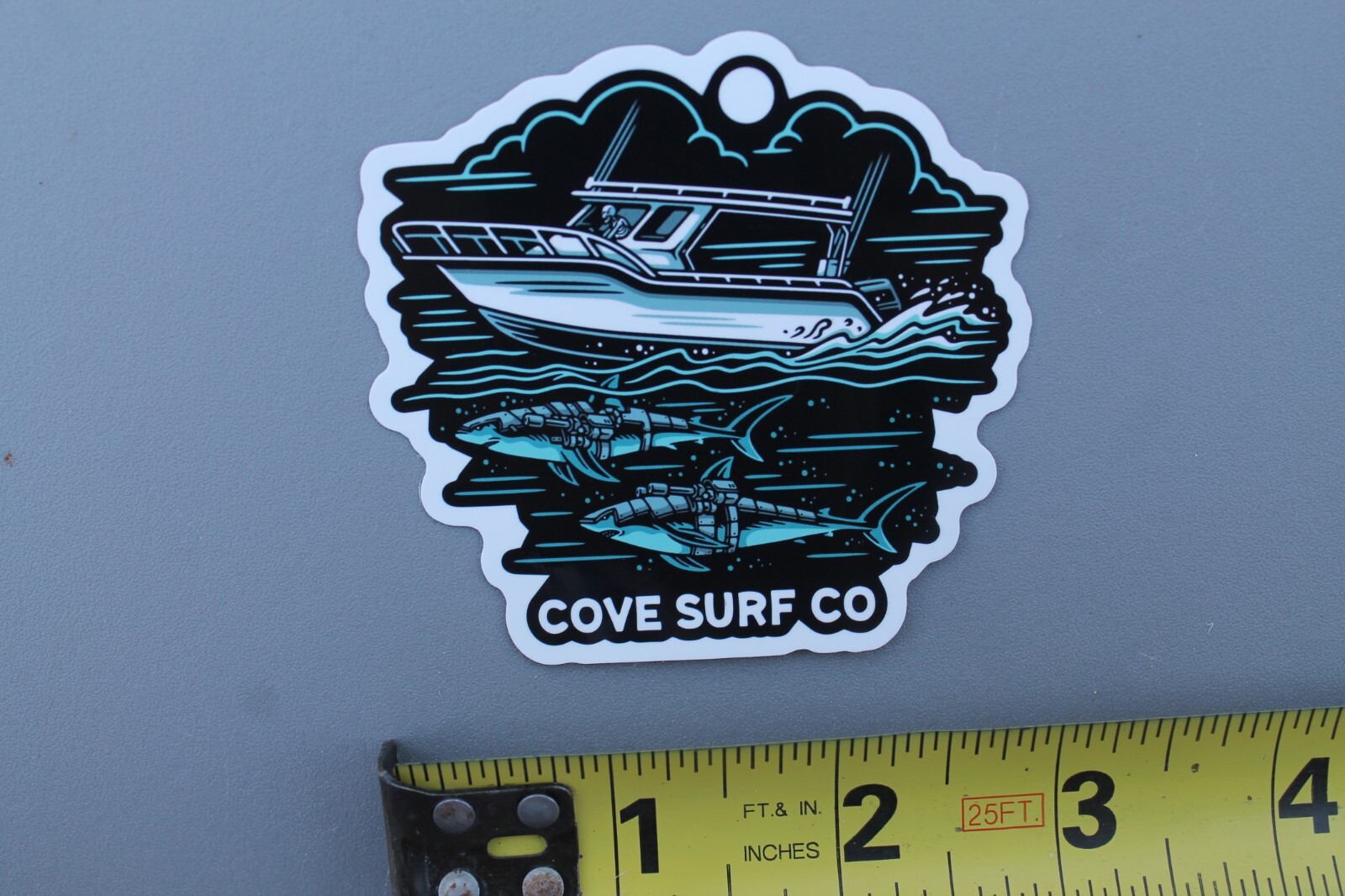 Cove Surf Venice Beach Dogtown POP Boat Shark Night V64B Vintage Surfing STICKER