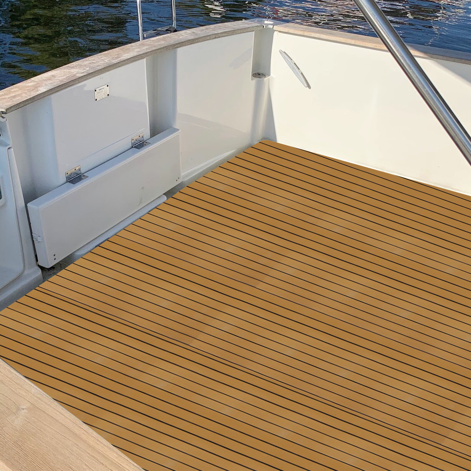 Marine Flooring Mat Yacht Boat Decking Self-Adhesive Pad EVA Foam Teak Sheet Mat
