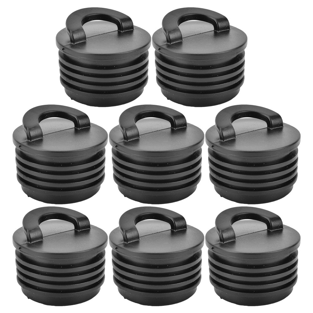 8 Pcs Rubber Kayak Plugs Boat Drain Holes Bung Form-fitting Scupper