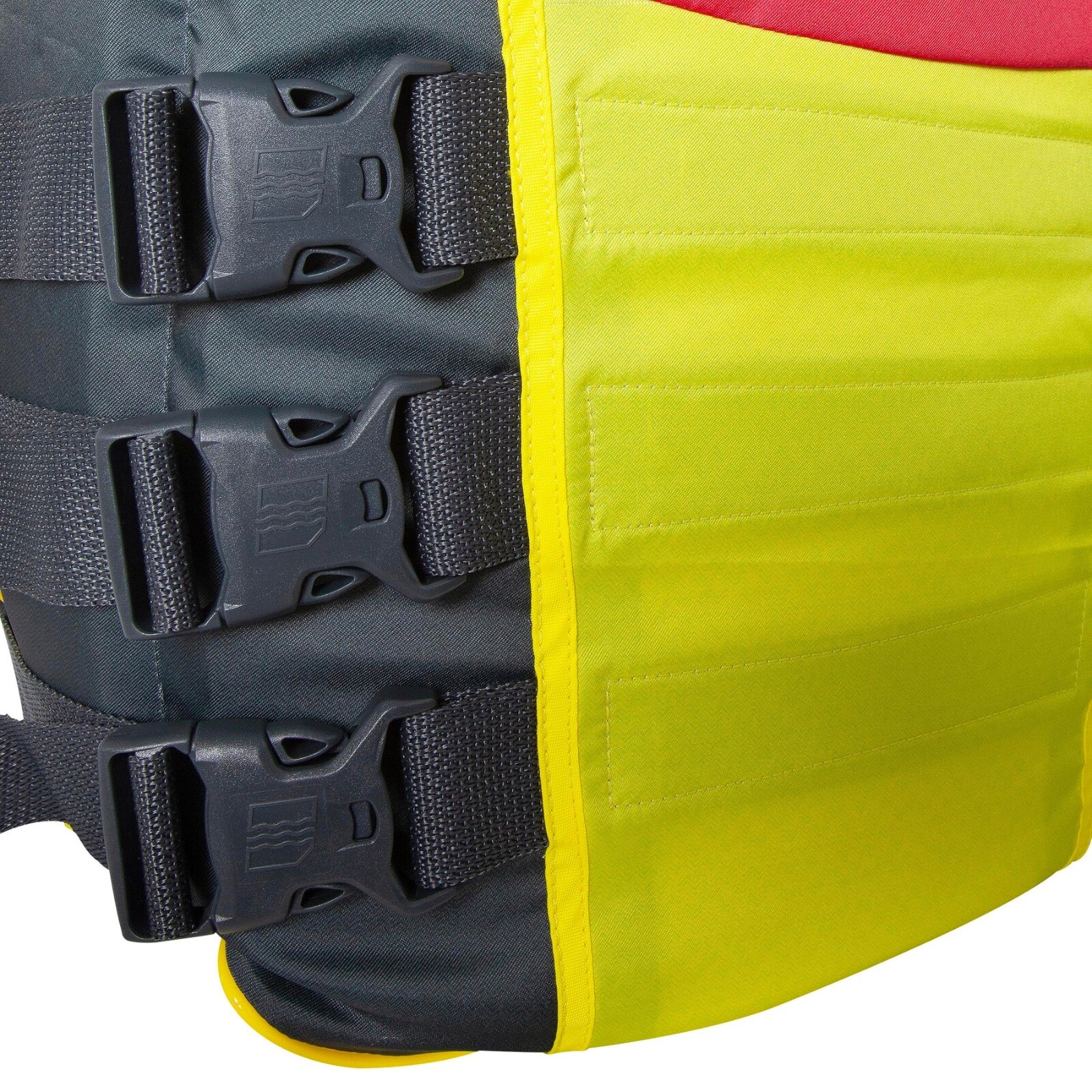 JETPILOT Vintage Nylon CGA 3-Buckle PFD Blue Gray Orange PFD Life Vest JP23212