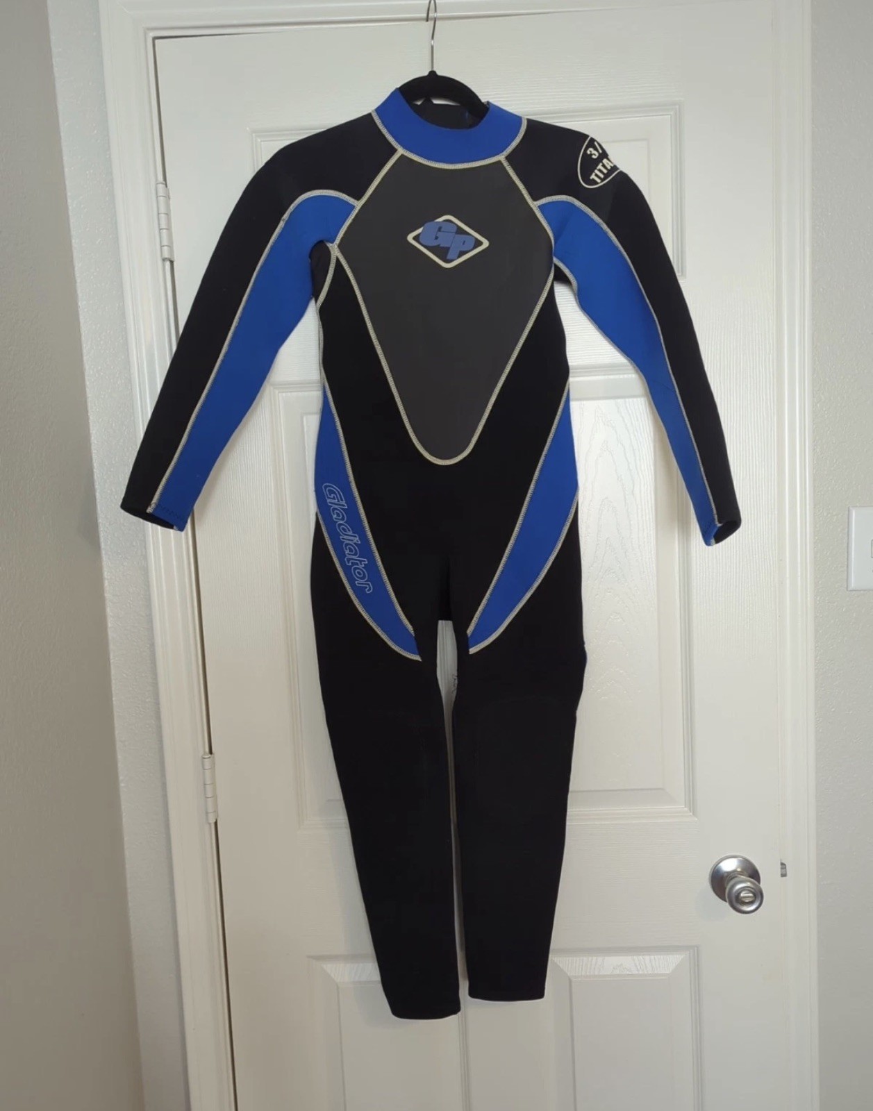 Gladiator Gp Wetsuit Long Sleeve Pants Size Small Men’s/Women’s Black Blue