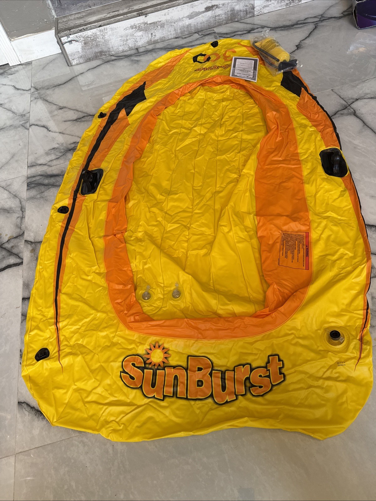 Sevylor Sunburst 300 Inflatable Pool Boat Raft 3 Person- 92”x53”-Double Lock