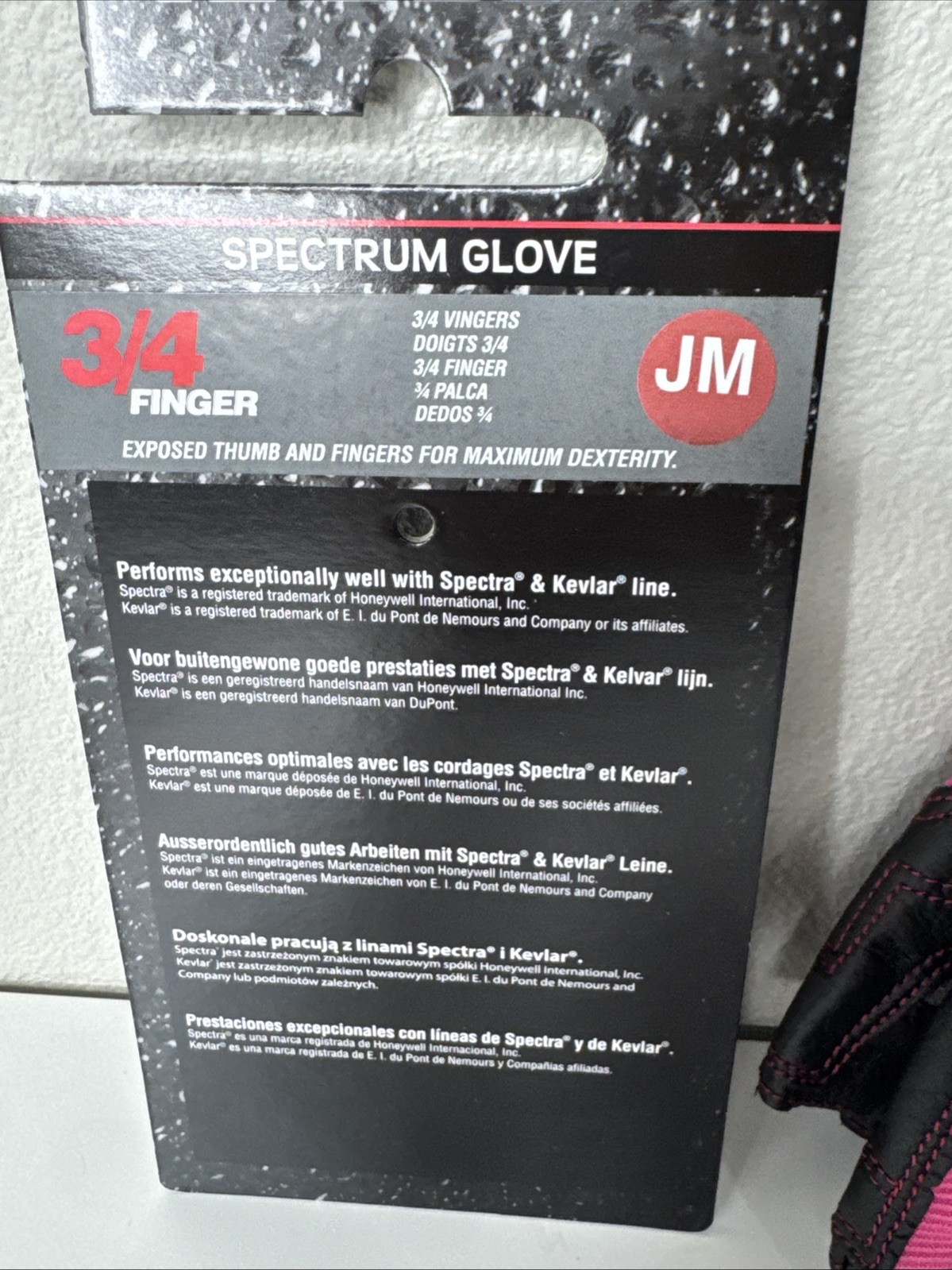 New Harken Spectrum Sailing Gloves Pink 3/4 Finger Junior Medium JM