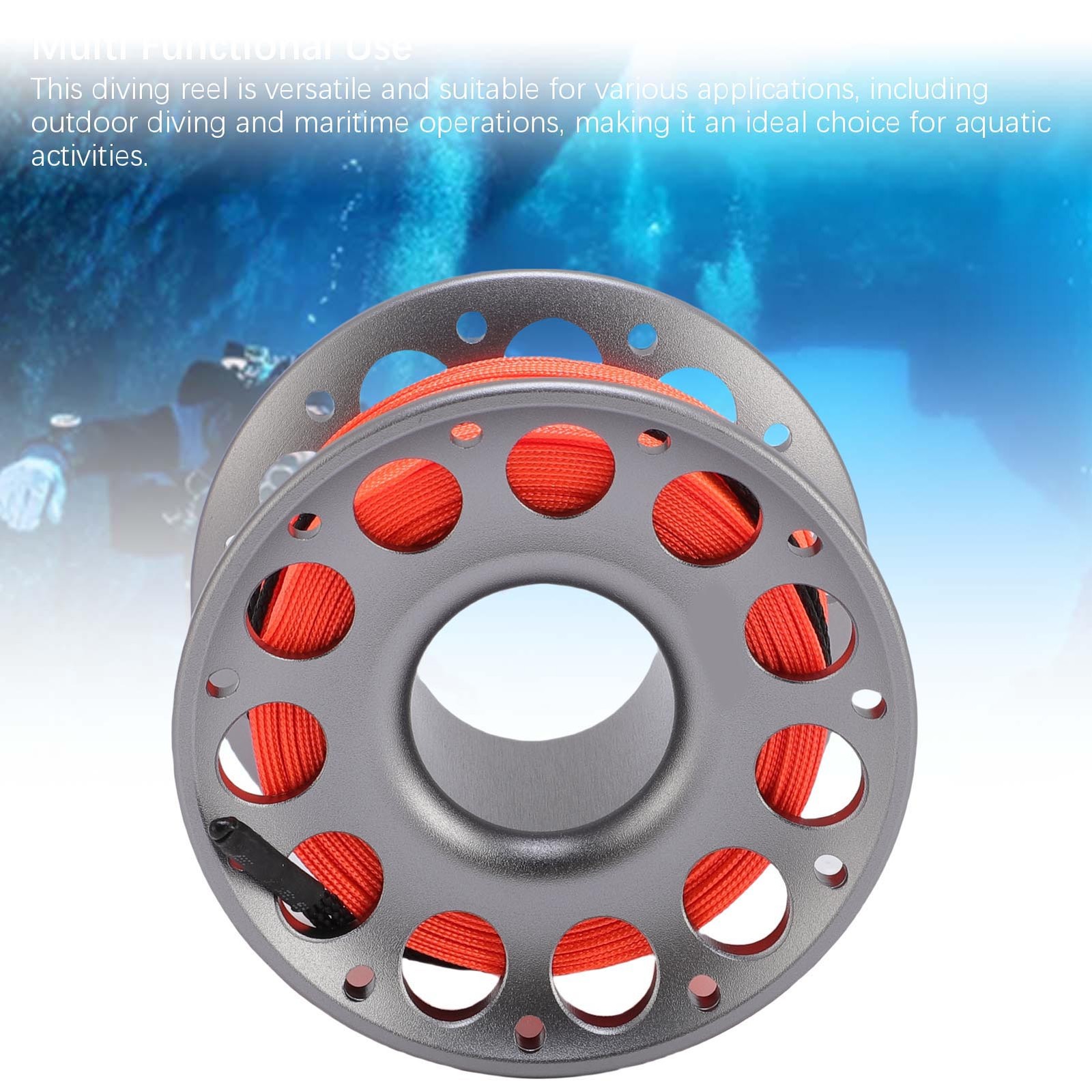 1 Piece 30m Scuba Diving Reel Lightweight & Durable For Divers Aluminum For CHU