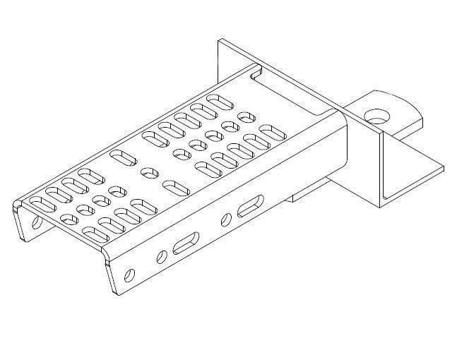 Karavan 300-03396-GL Galvanized Fender Bracket 12″/13″