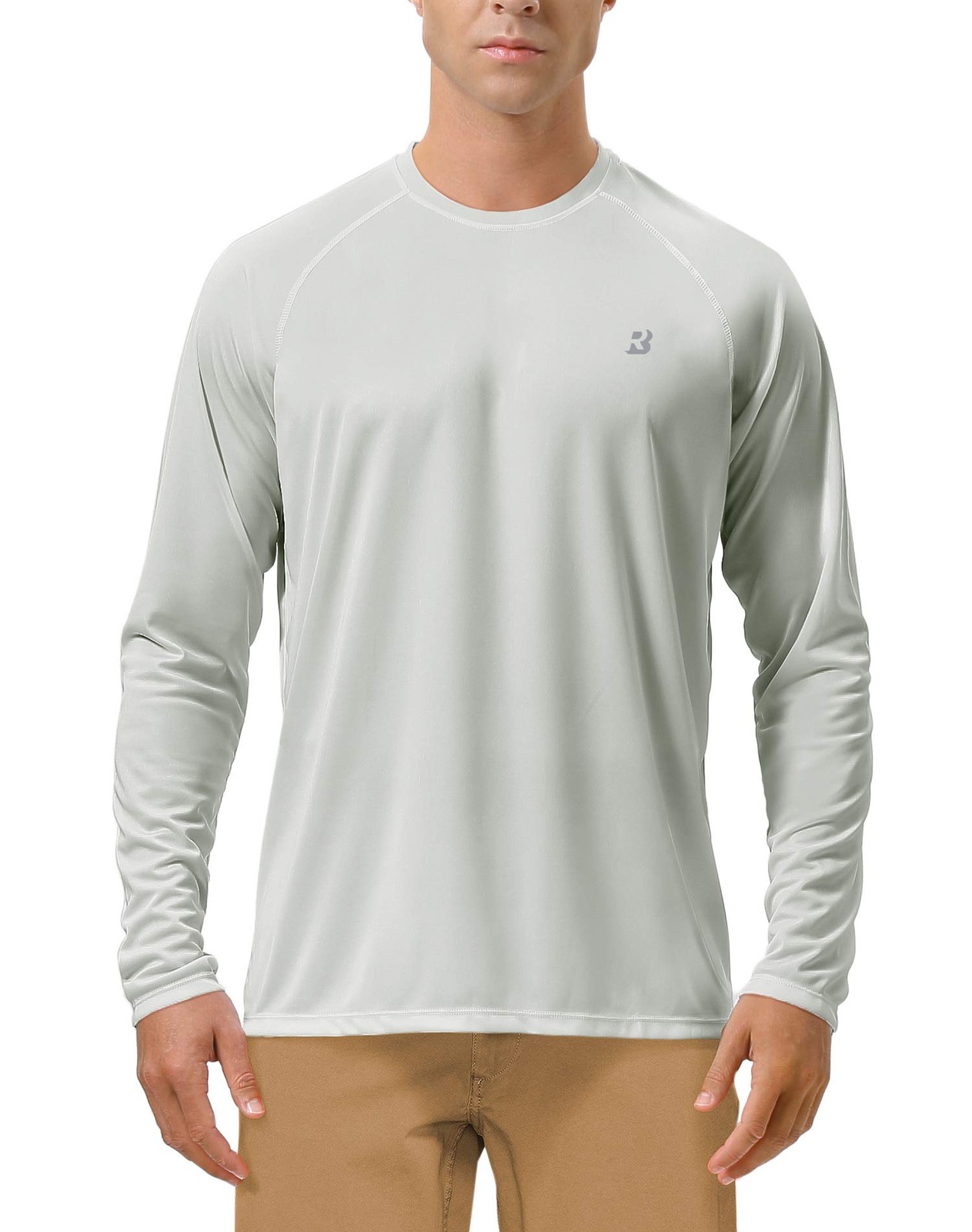Roadbox Mens UPF 50+ UV Sun Protection Shirts Outdoor X-Large, 1 Pack – Gray
