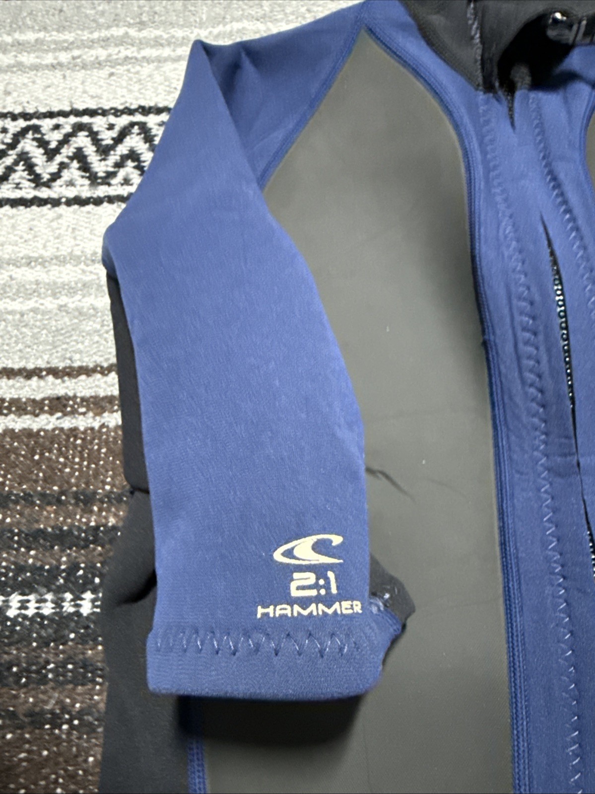 O’Neill Hammer 2:1 Shorty Wetsuit Men’s Large Blue Gray