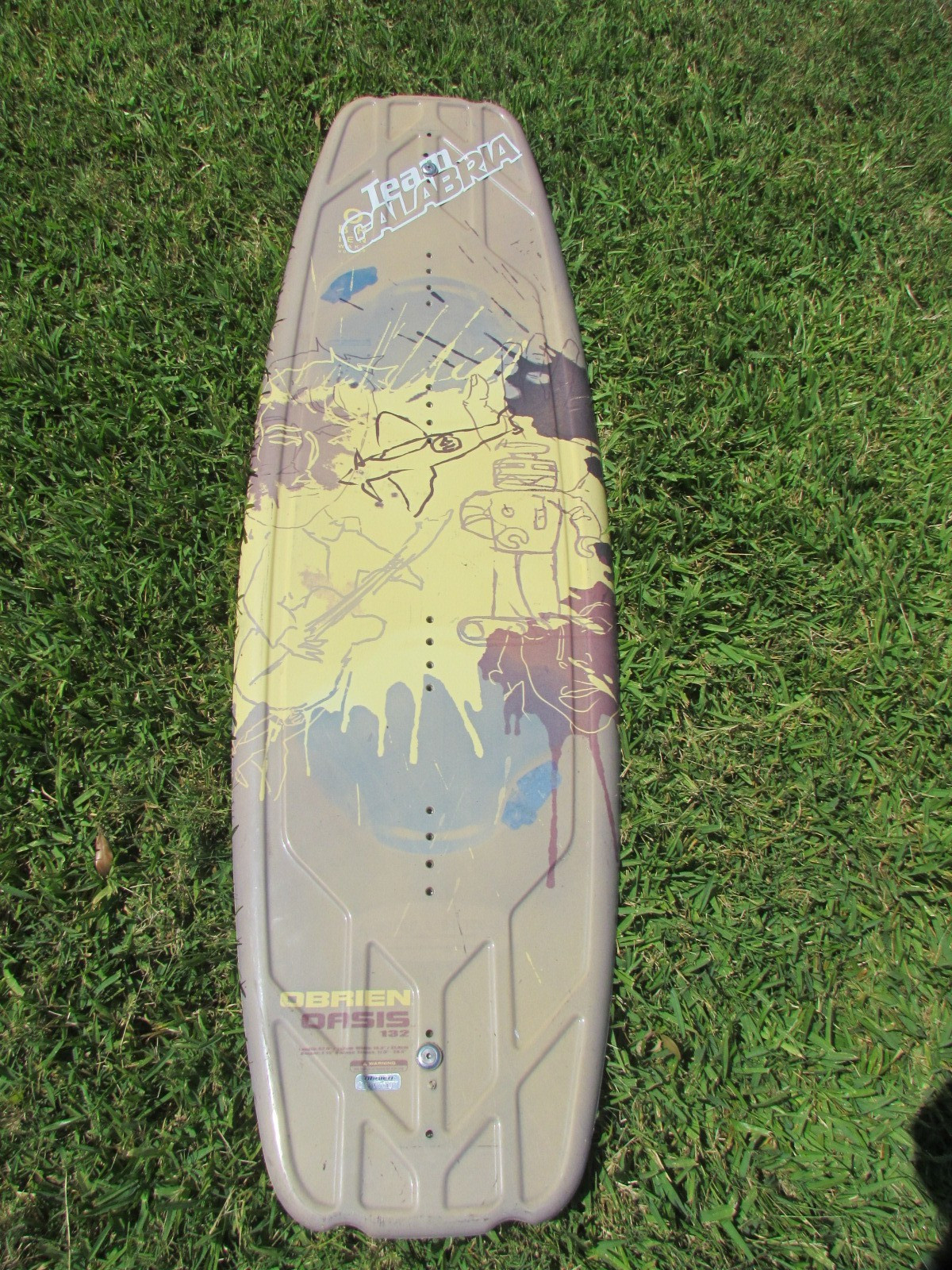 O’Brien Wakeboards Oasis 132 Wakeboard Only with Team Calabria Sticker Read