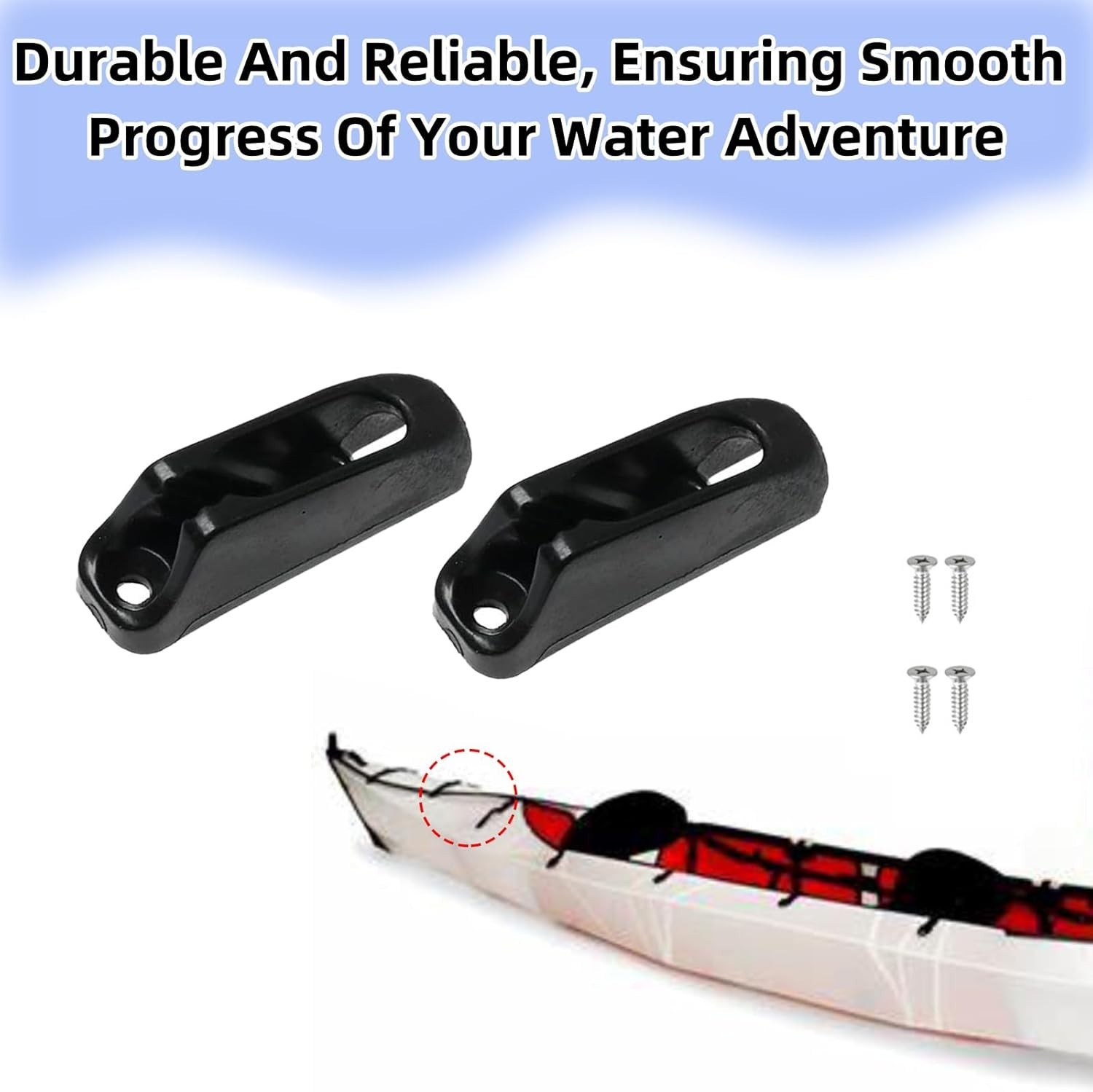 Kayak Cleat Set – Water-Resistant Quick Grip Rope Cleats for Sailing