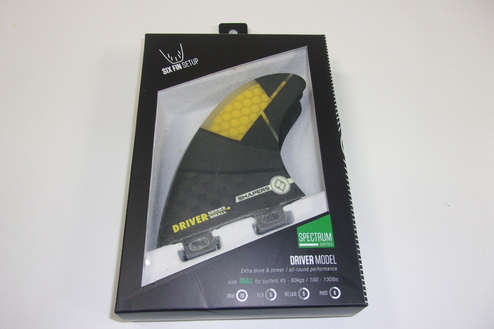 Shapers Surfboard Fin Six Fin Setup Spectrum Driver Model Small