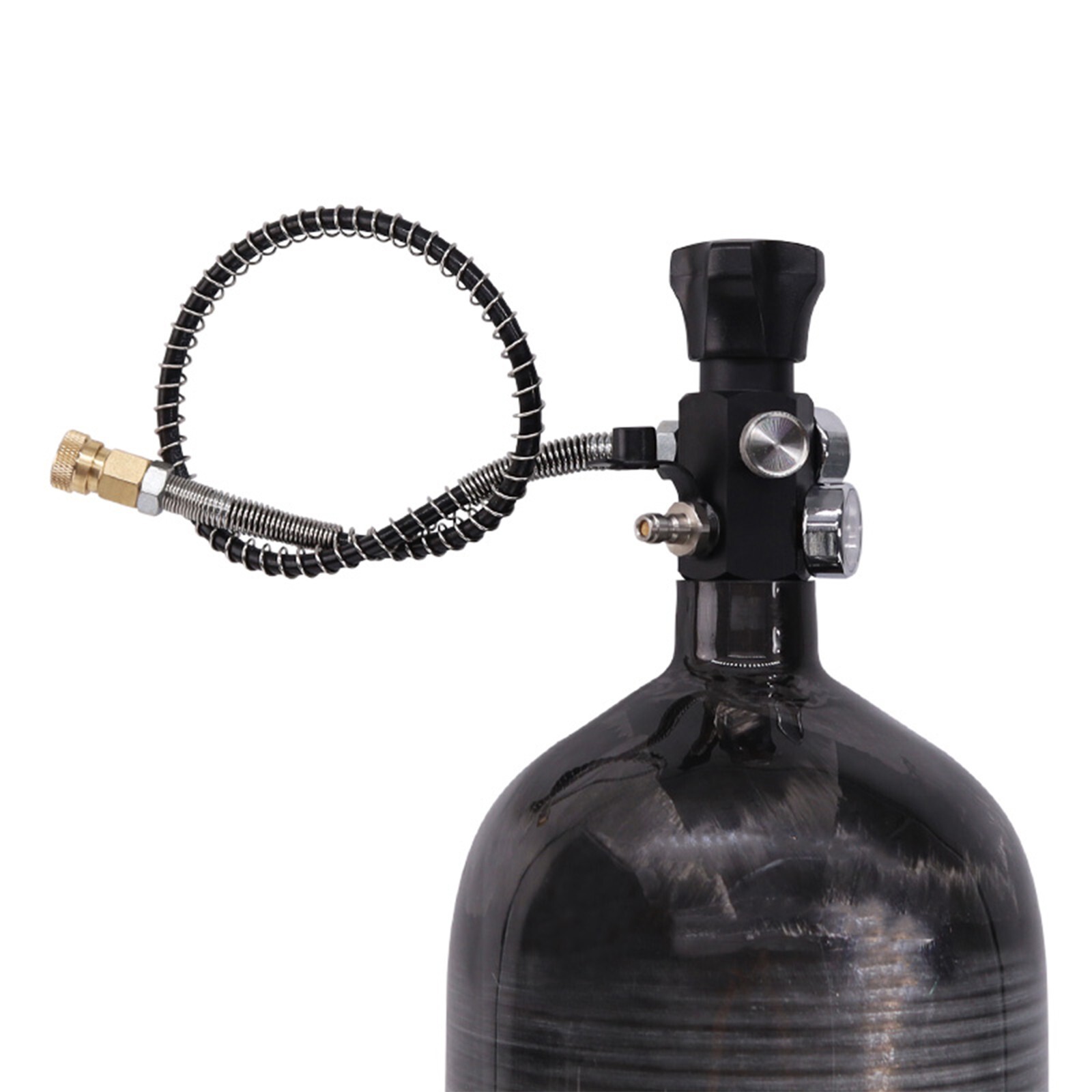 TUXING 4500 Psi Pcp Air Tank 6.8L Carbon Fiber HPA Tank with dual gauge valve