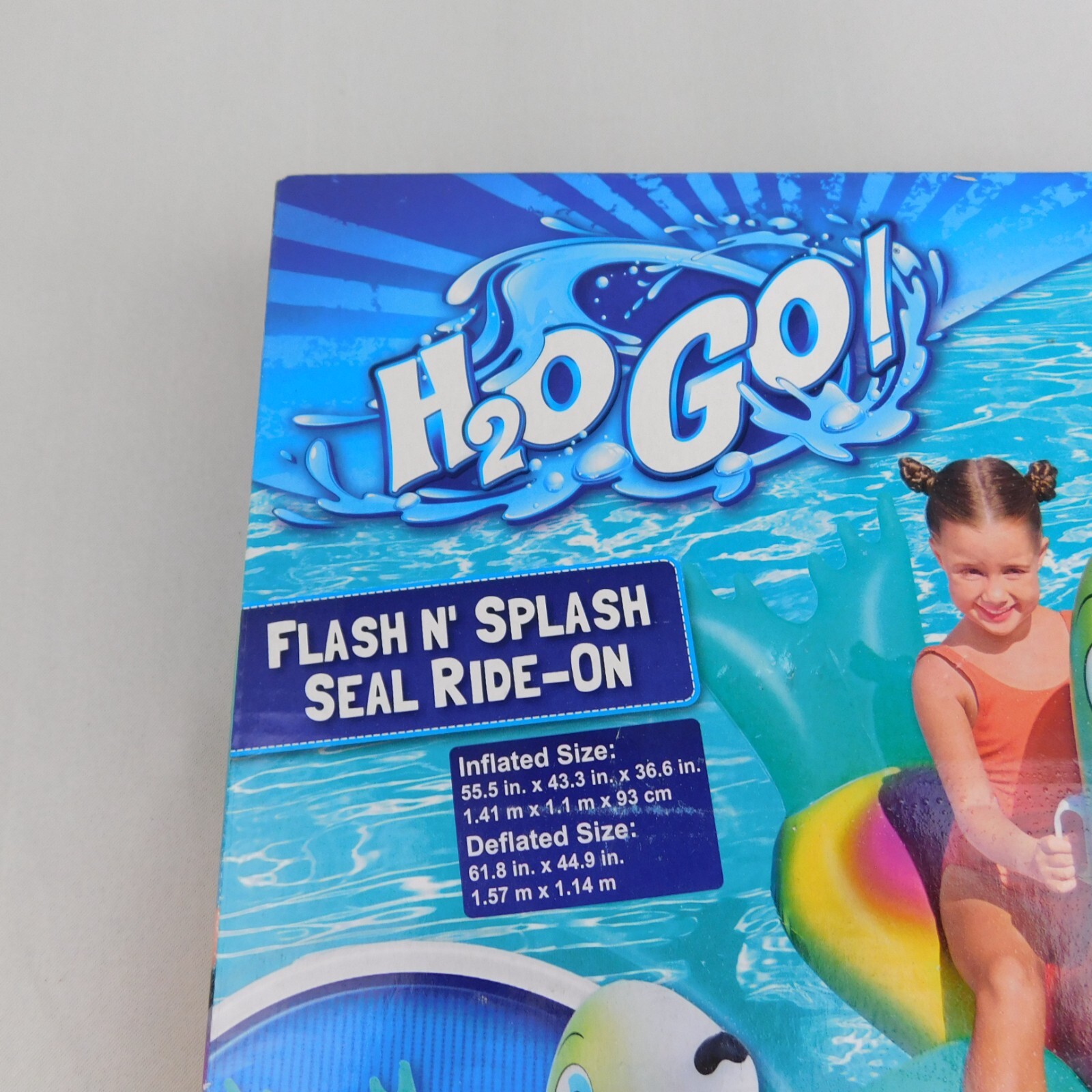 Bestway H2O Go! Flash N’ Splash Kids Seal Ride-On Inflatable Pool Float #4914