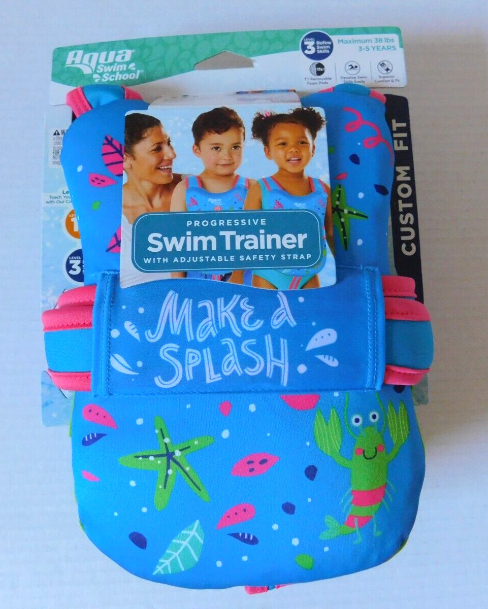 Swim Float Age 3 – 5 Progressive Swim Trainer Adjustable Strap Girl or Boy
