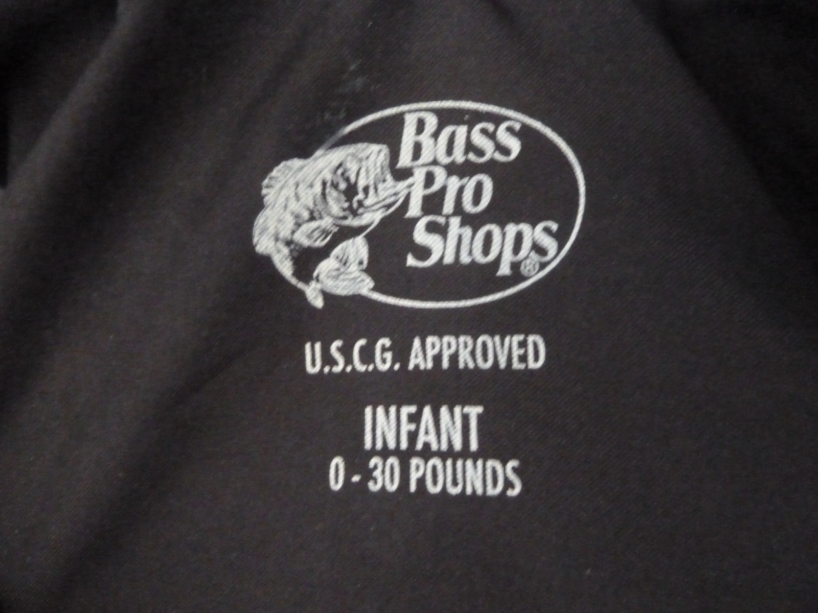 Bass Pro Shop Blue Infant Life Vest / 30 Pounds / Flotation Aid Type II PFD
