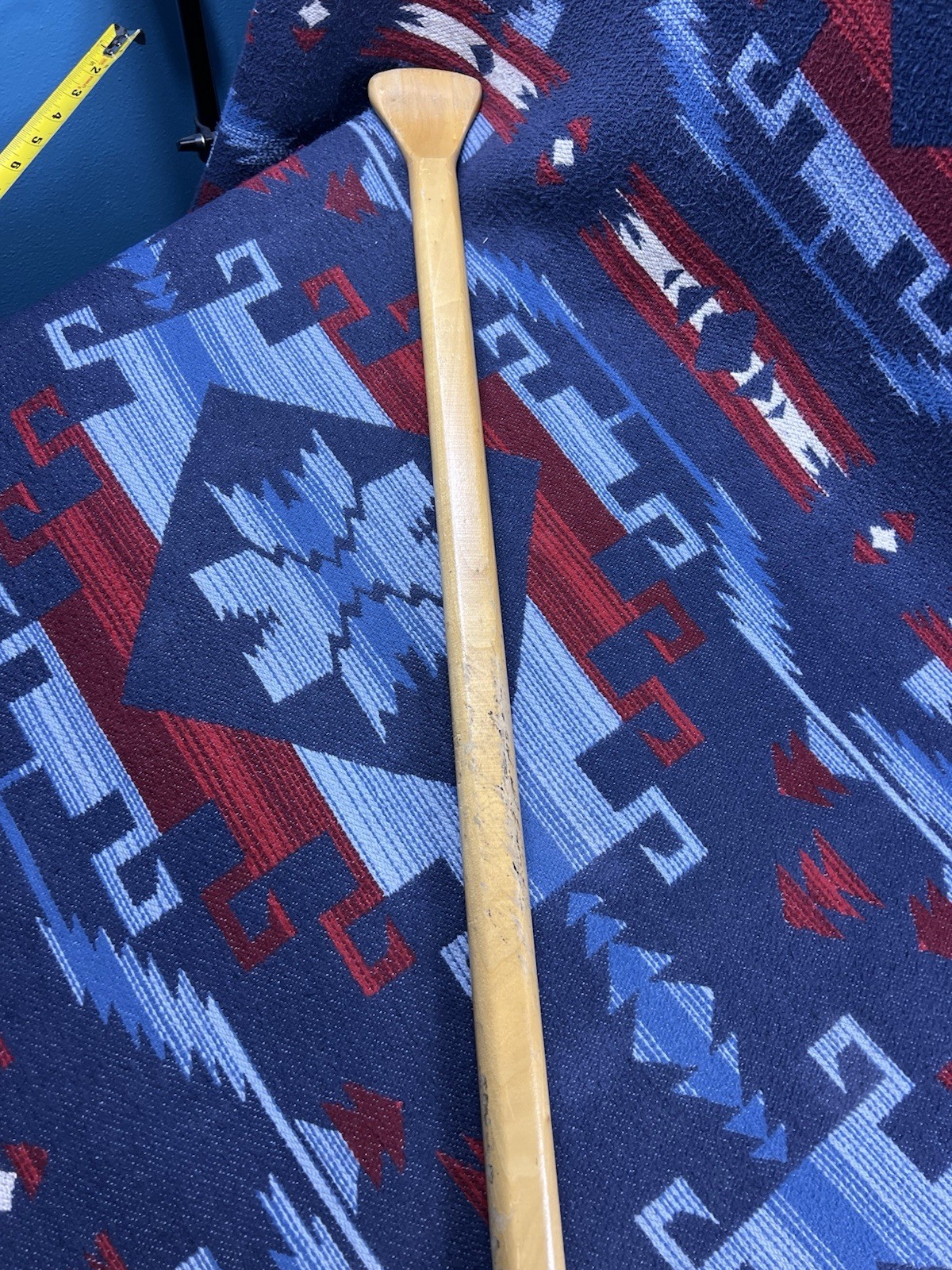 Vtg Wood Feather Brand Canoe Paddle 58” 59″ Beaver Lake Boat Wooden Lightweight