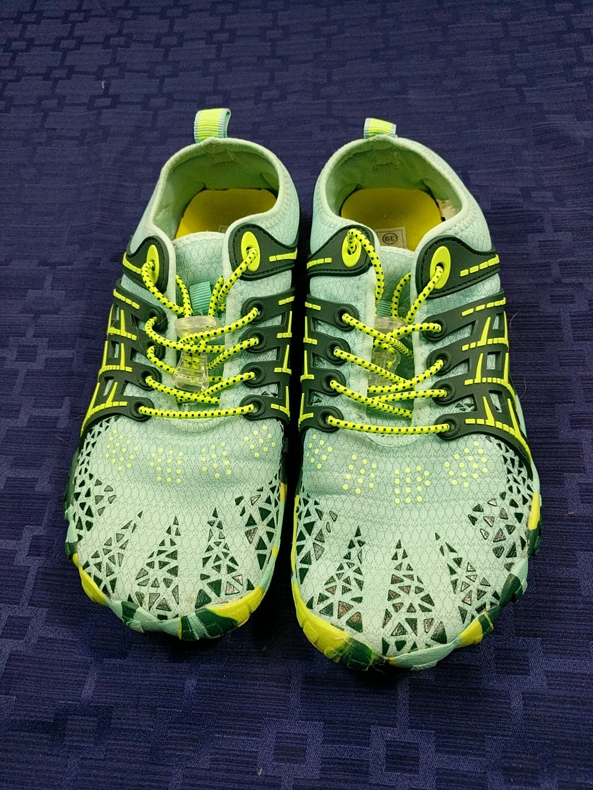 Women’s Functional Water Shoes Grey, Yellow, Black Size 8