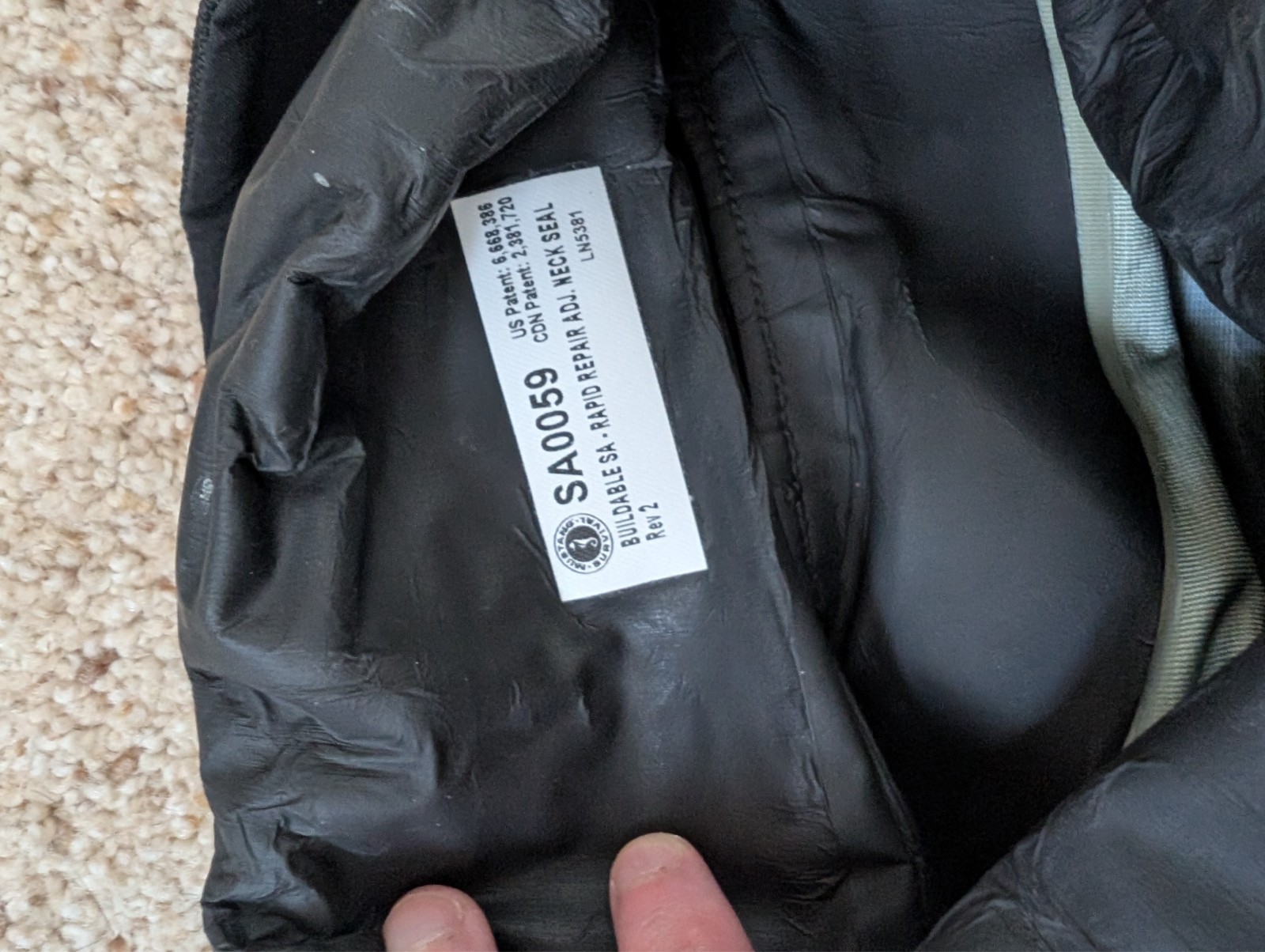 Mustang Survival Sentinel Tactical Dry Suit sz. SMALL Regular