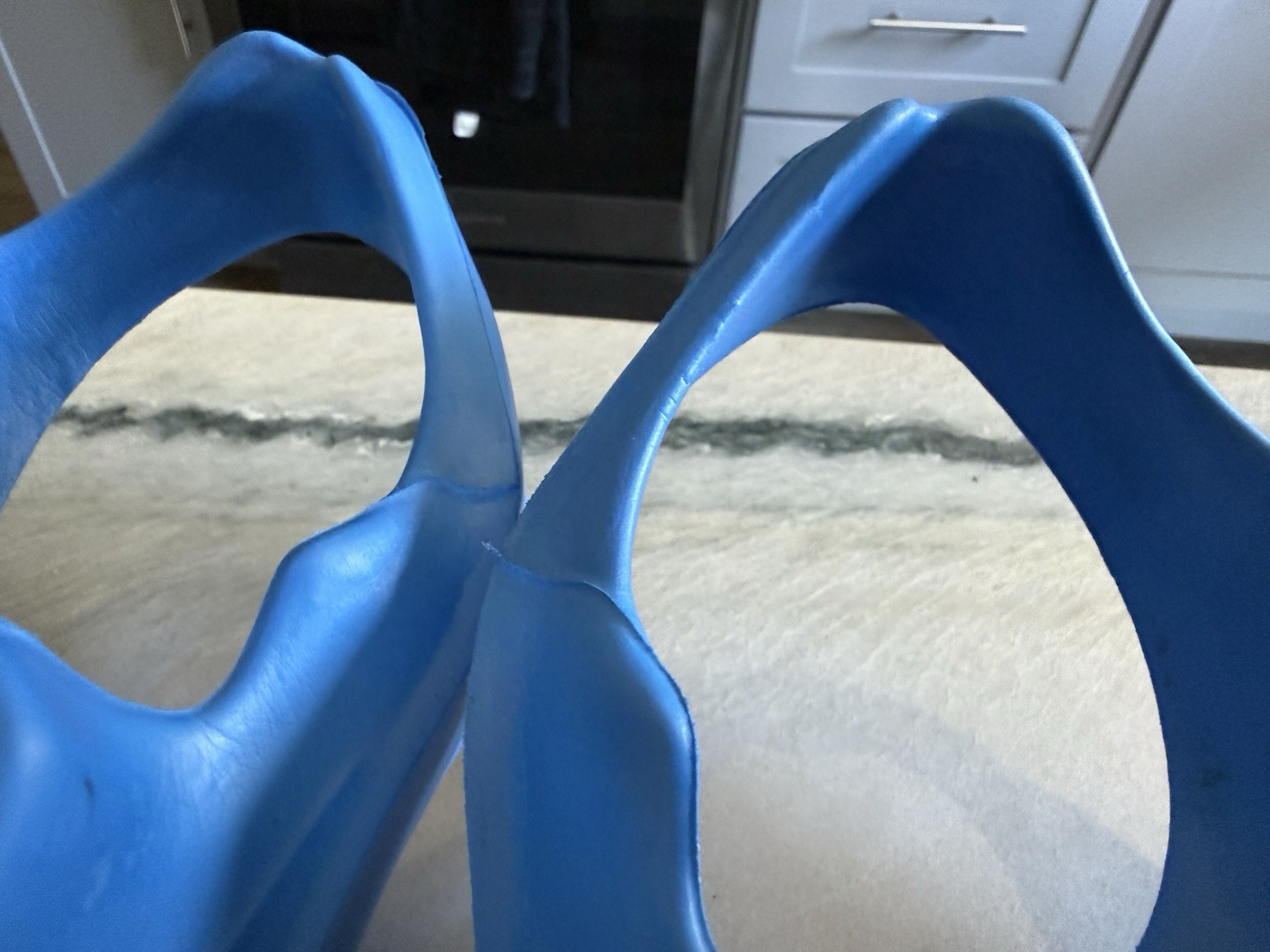 Aqua Sphere Alpha Fins Swim Fitness Training Fins EVA Foam Blue Large 10-11.5