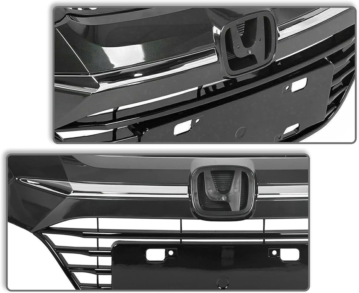 Front Upper Chrome & Black Grille Factory Style Fits Honda HR-V HRV 2016 2017 20