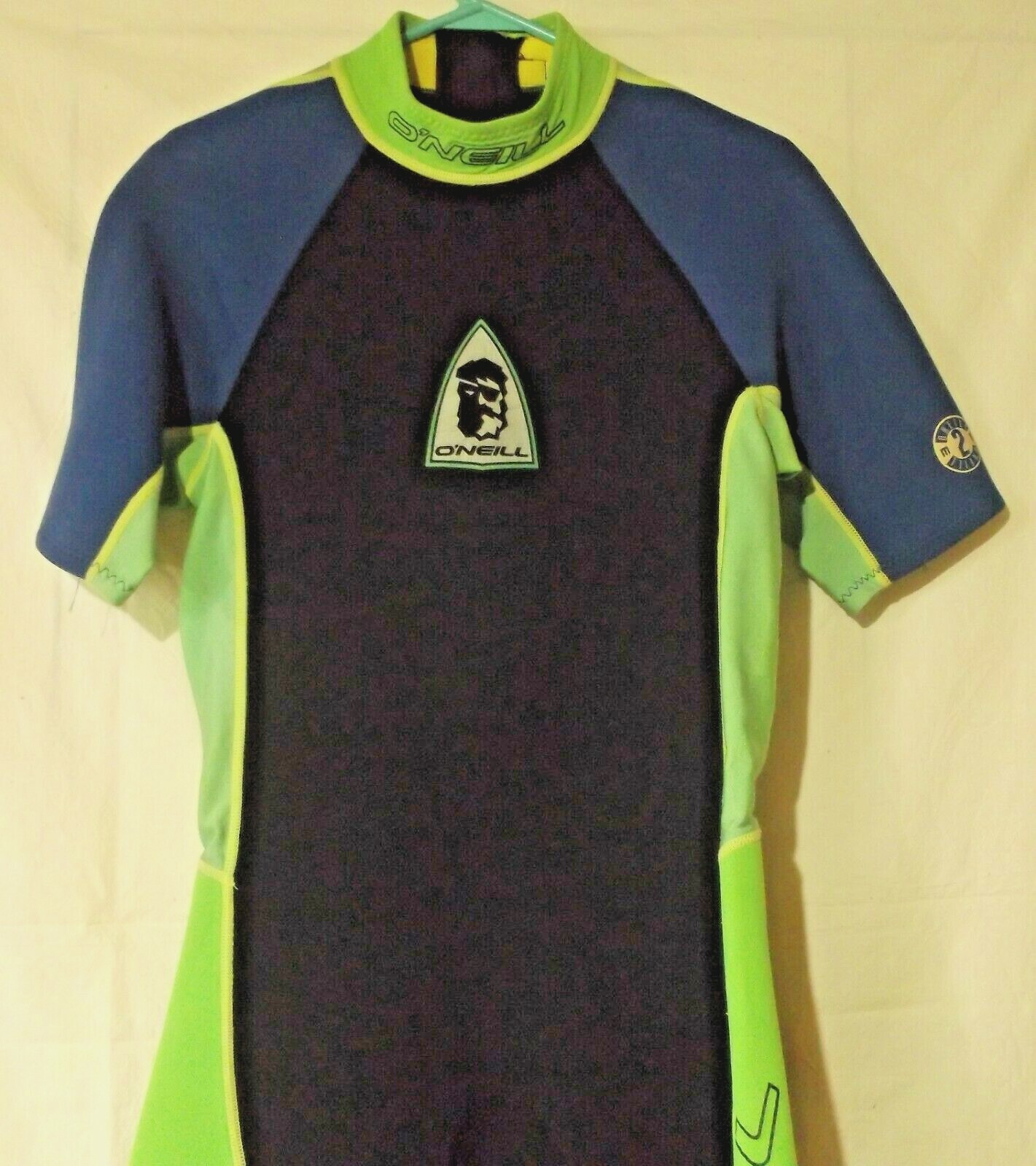 1 Piece Short O’Neill Wet Suit Blue Green Black No Tag For Size/Material AS IS
