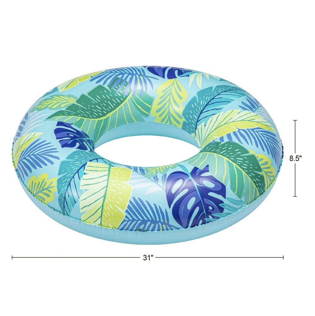 Bluescape Tropical Swim Pool Float Round 2 Feet & 7 Inches Wide 175 Pounds