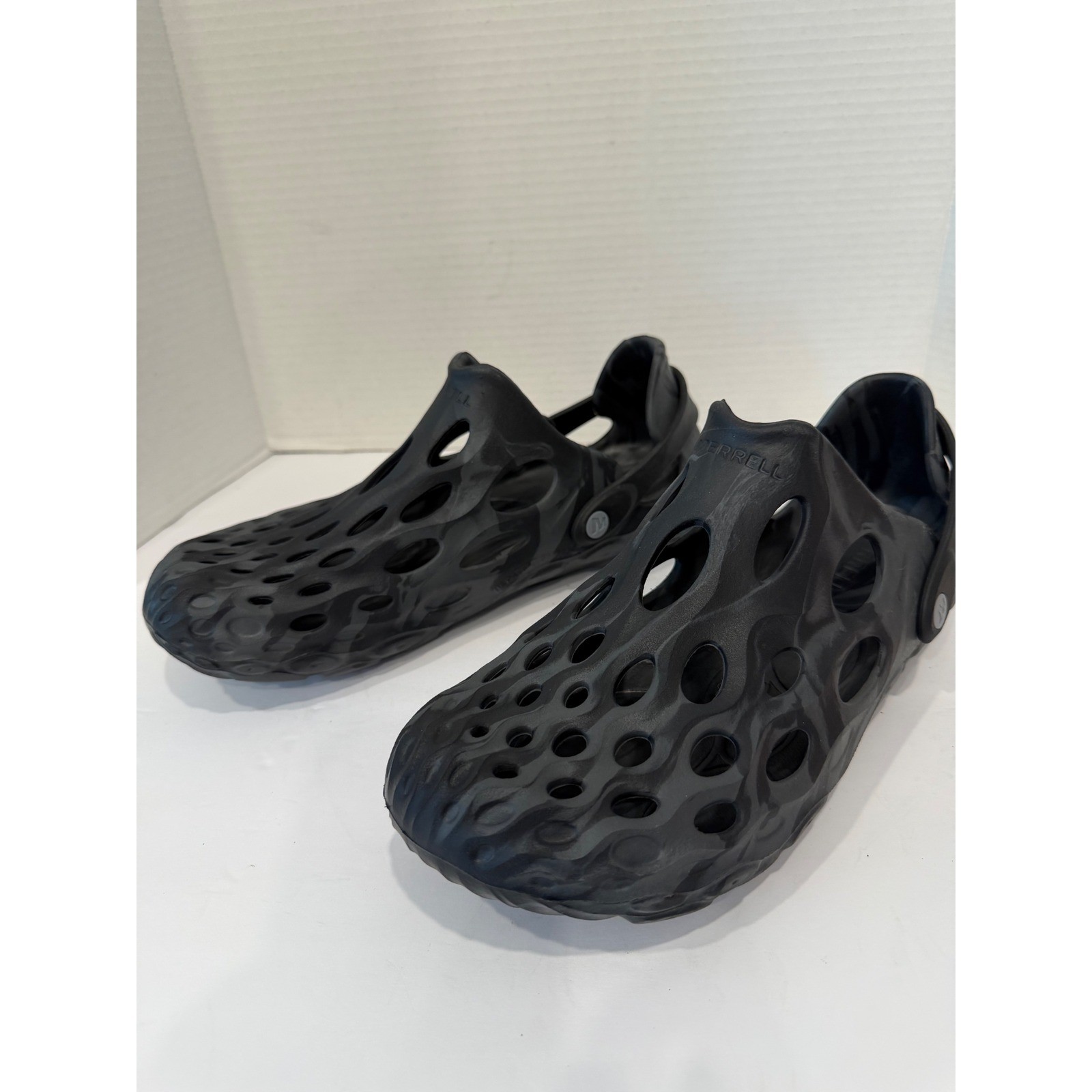 Merrell NWOT Hydro Moc Mens Black Grey Marble Excellent Water Shoes Sz 10B
