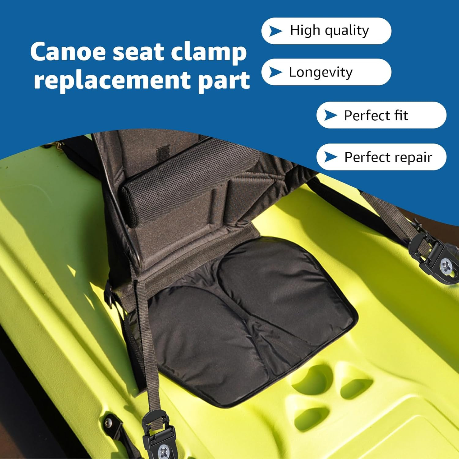 Kayak Seat Repair Kit Compatible with Lifetime Emotion Seat Contain Seat Clips