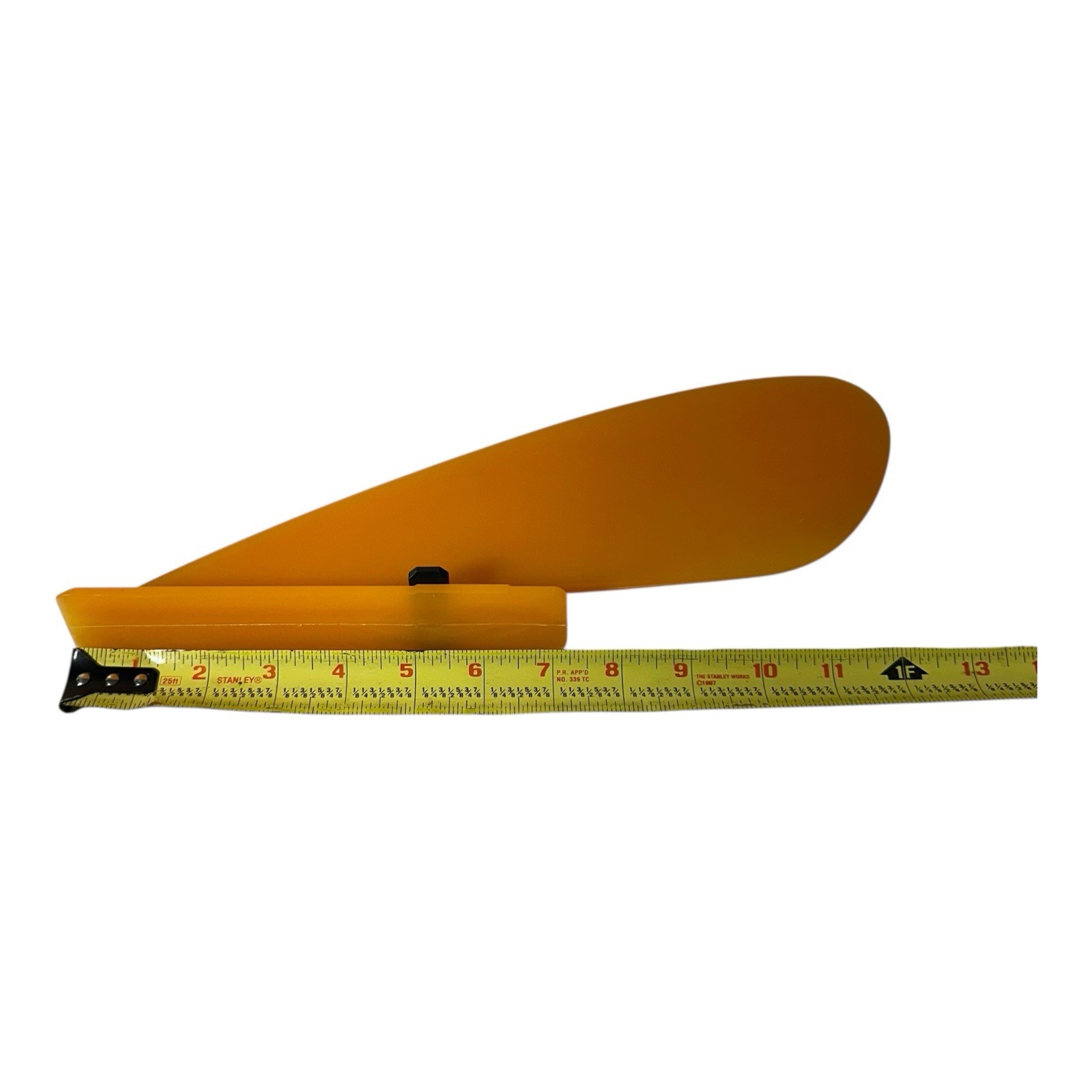 Stand Up Paddleboard Fin – Translucent Orange | Slide-In Mount with Clip