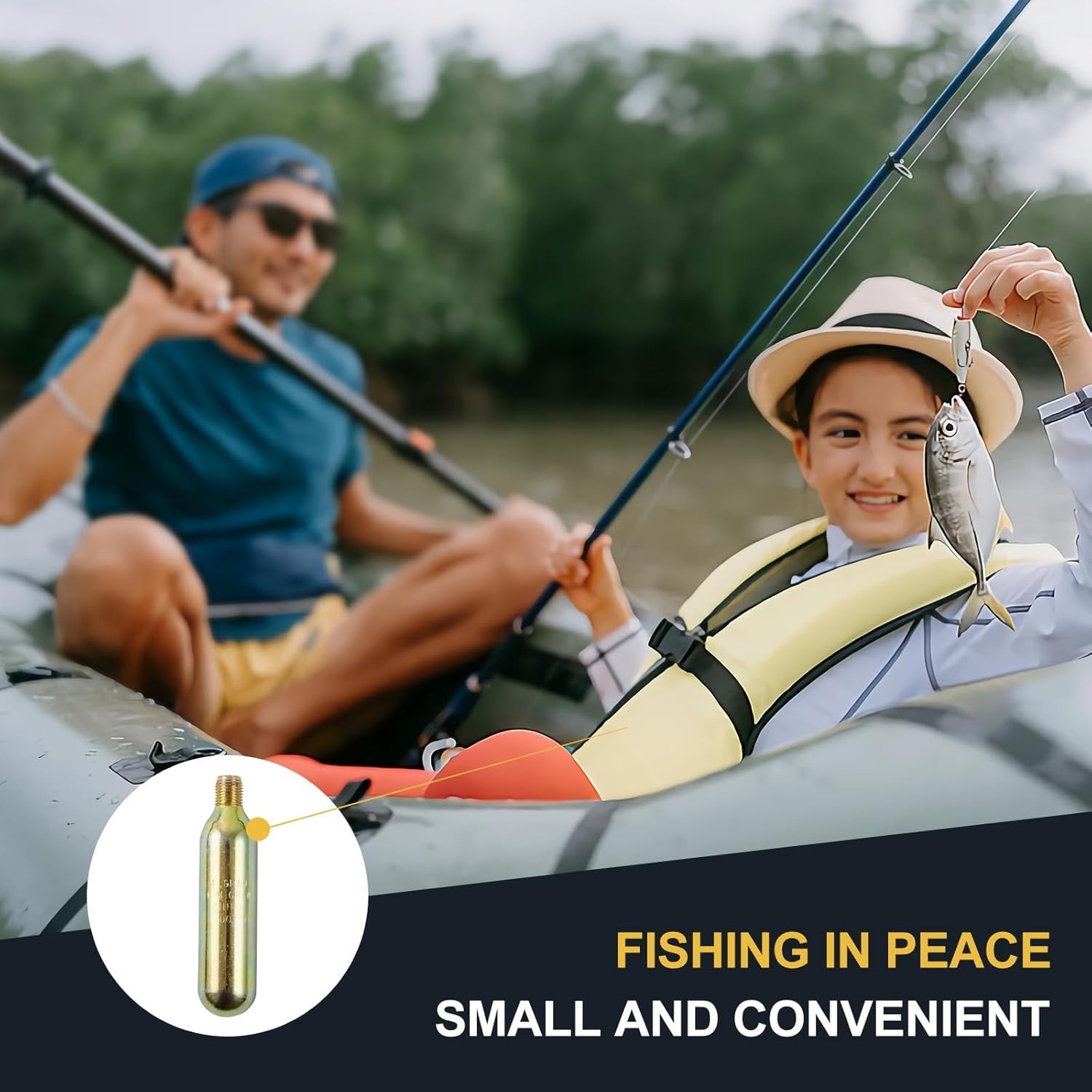 24 Gram CO2 Cartridge Life Jacket Rearming Kit, Auto/Manual PFD, Metal Cartridge