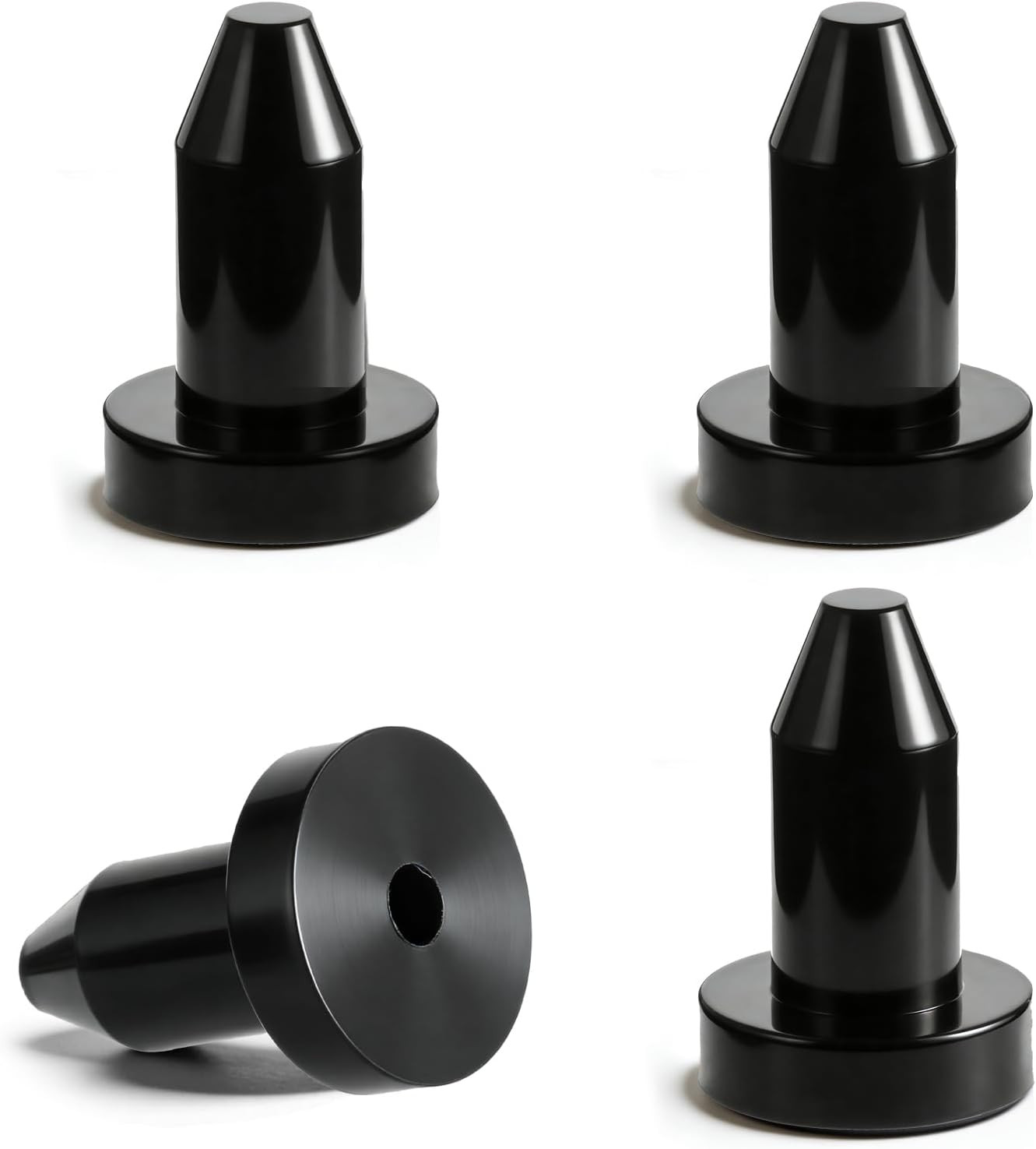 4 Pcs 1/2 In Kayak Drain Plug, Push-In Premium Rubber Scupper Plugs OEM# 4985616