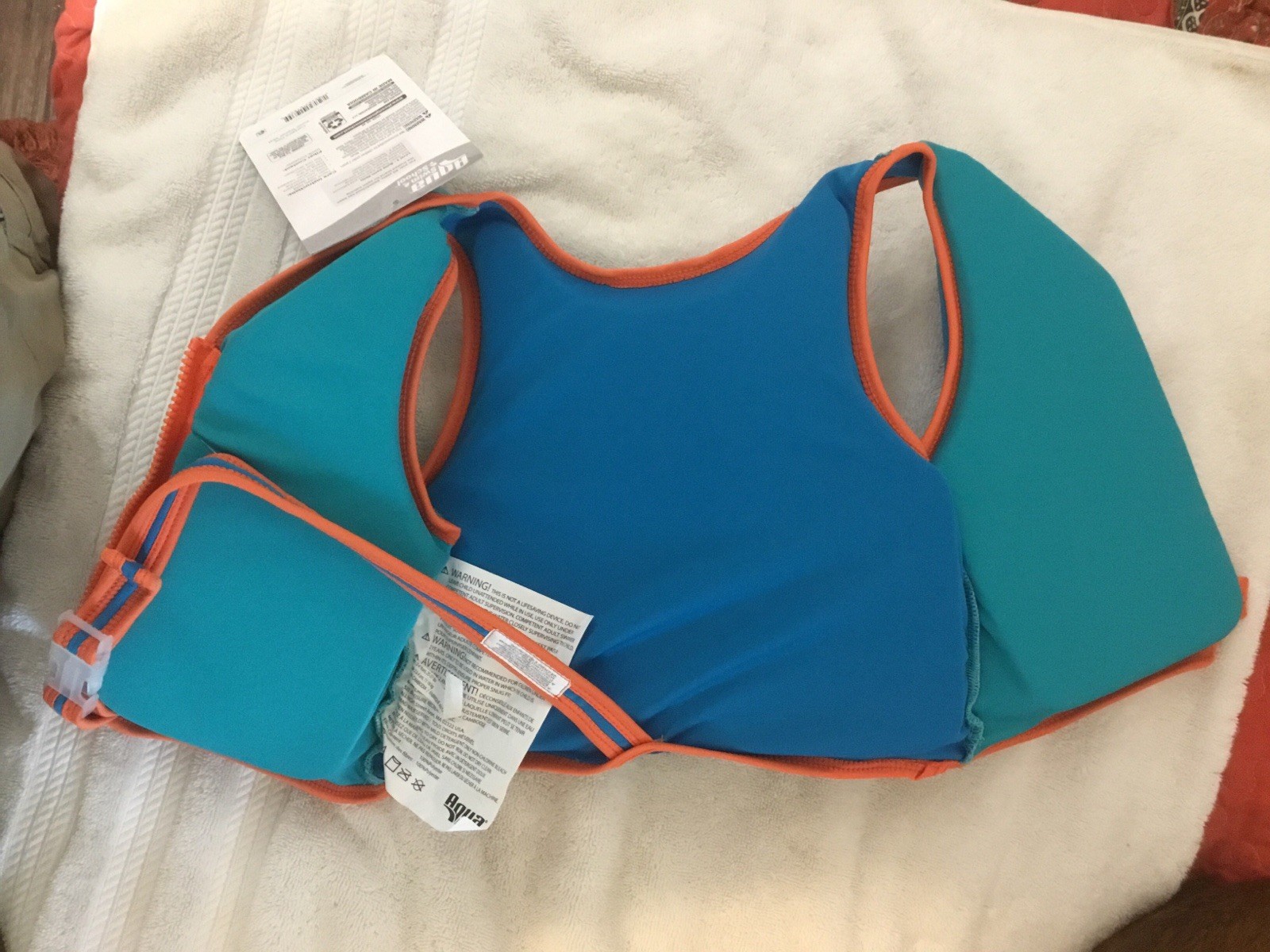 Aqua Swim School Swim Trainer 2-4 Years,25-37 Pounds,Adj. Safety Strap,NEW