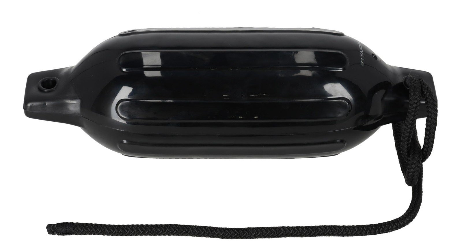 Rockville FEN245-BLACK Boat Fender Package 2 Bumpers 4.5″x16″, 2 Lines + Pump