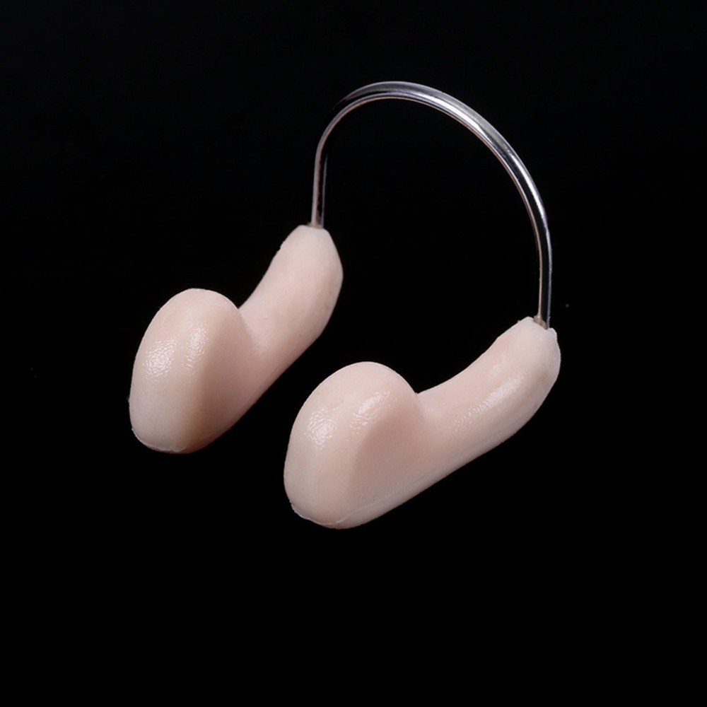 2Pcs Reusable Swimming Nose Clips Padded Comfort Nose Protectors Khaki