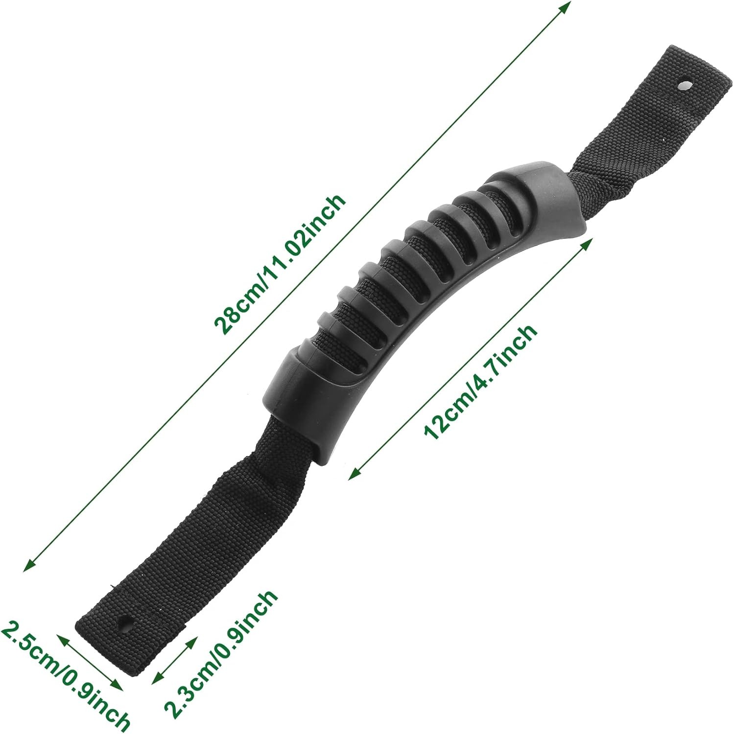 2PCS Kayak Carry Handles Replacement Canoe Boat Side Mount Rubber Grip