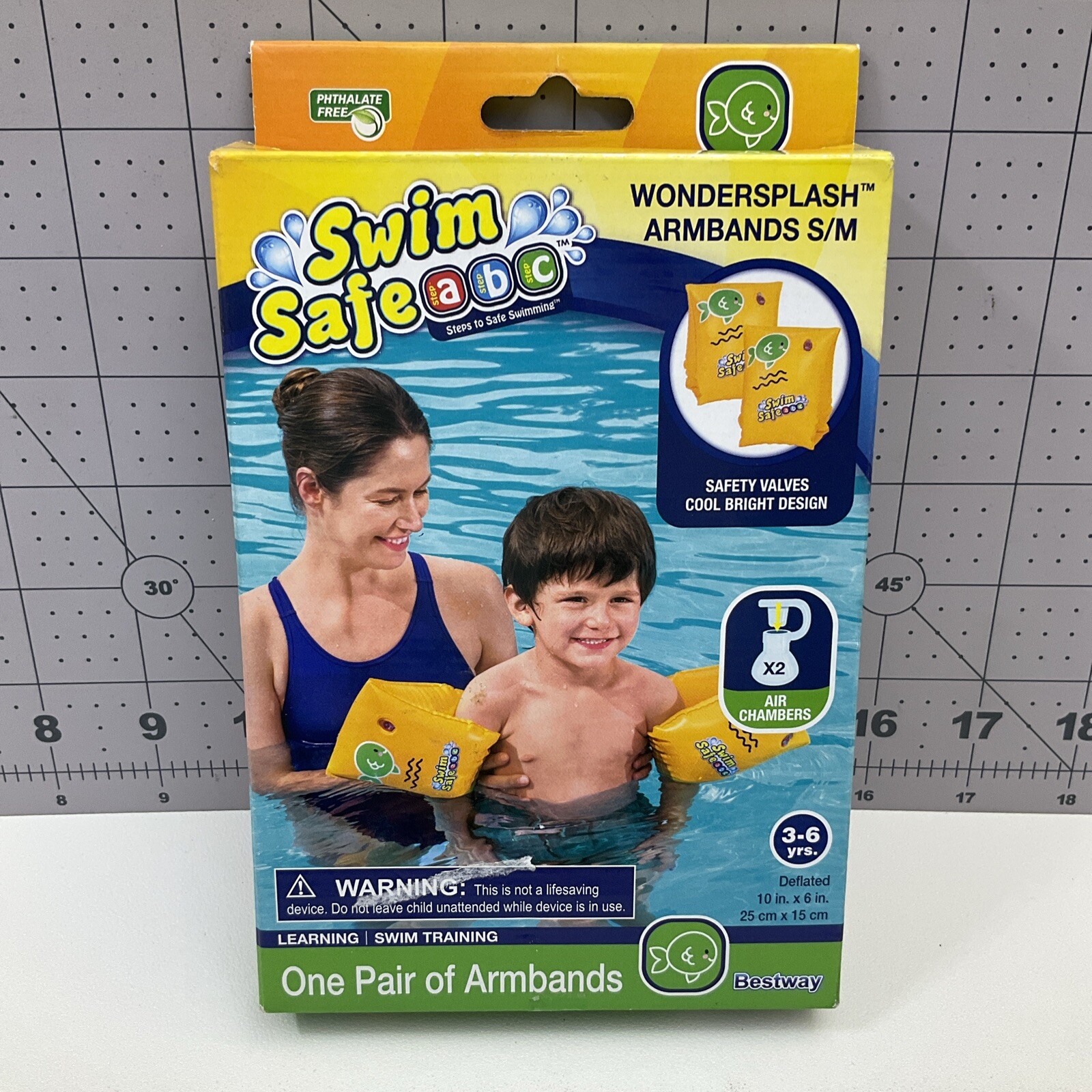 Swim Safe ABC Yellow Armbands Swimming Size S/M 3-6 Years