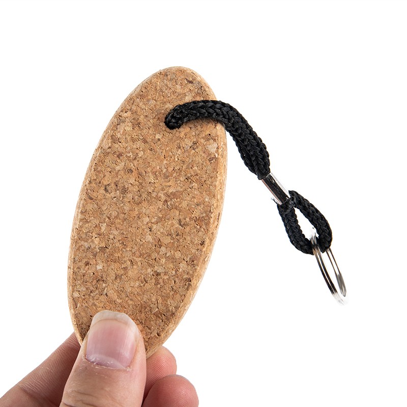 1Pc Cork Ball Keychain Floating Buoy Holder for Water Sports Beach Rowing B.82