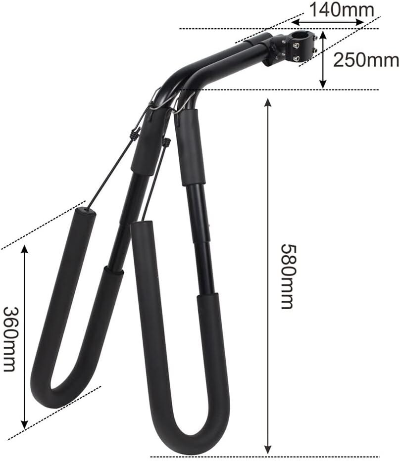 Surfboard Bike Rack Adjustable Carrier Mount for Bicycle Wakeboard Holder