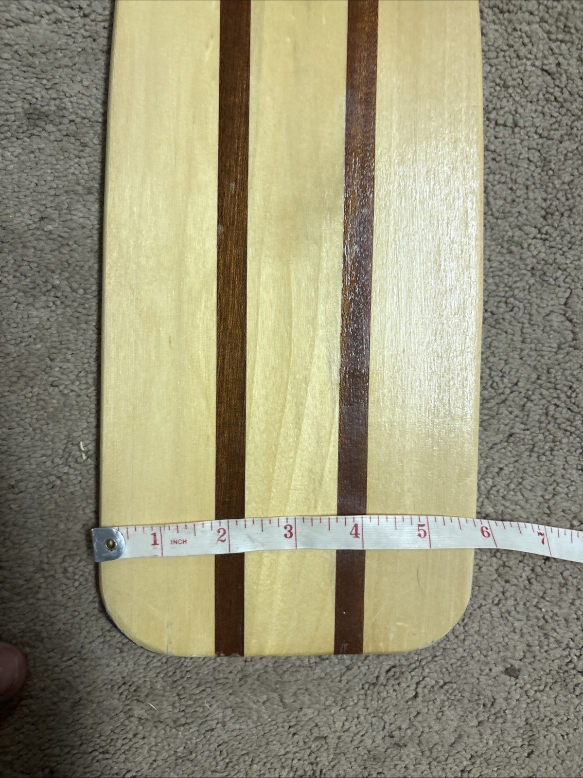 Vtg Feather Brand Canoe Paddle 46.5” Wood Caviness Woodworking Alabama USA