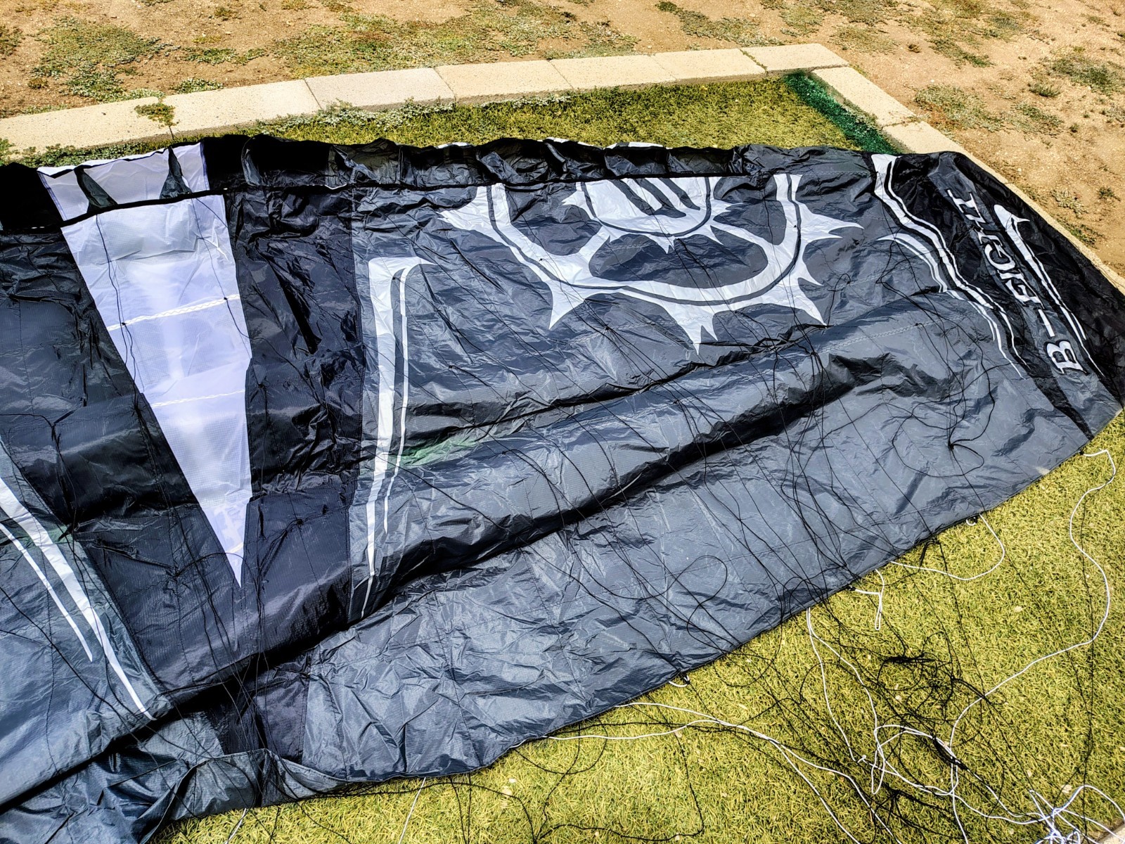 Slingshot B 8 Meter Ram Air Foil Kite 4 Line With Bar