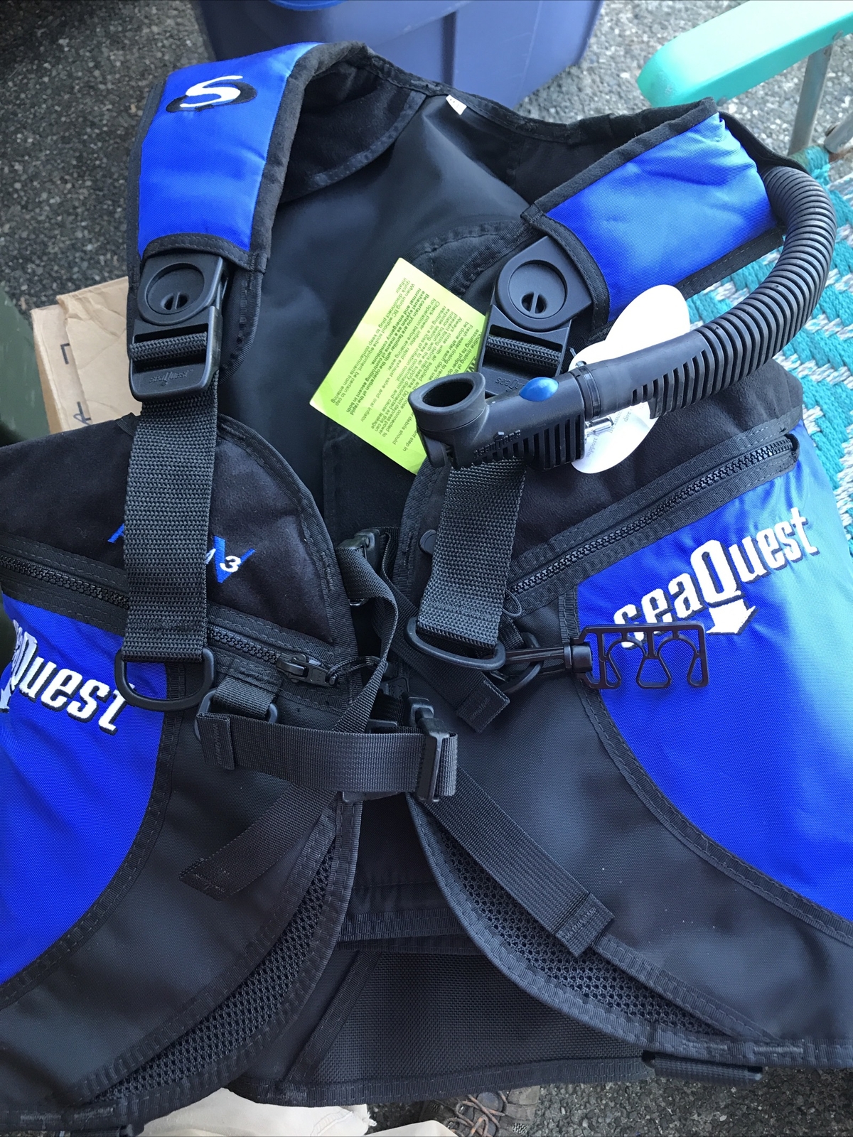 Seaquest Scuba Diving BCD Vest Spectrum 3 ADV Size M/L 38″ Tank Carrier