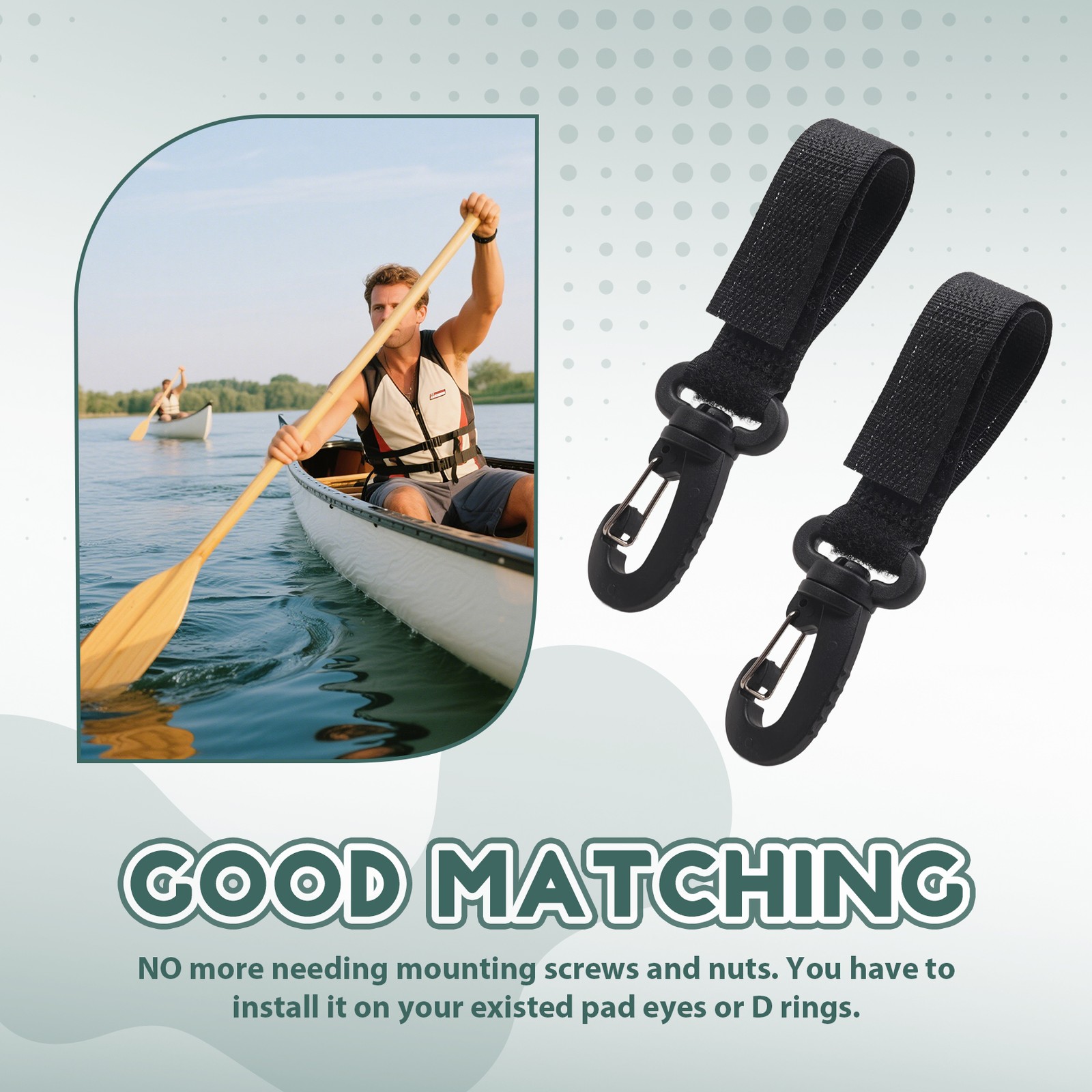 Paddle Storage Clip Paddle Holder Kayak Boat Fishing Rod Holder Clip1678