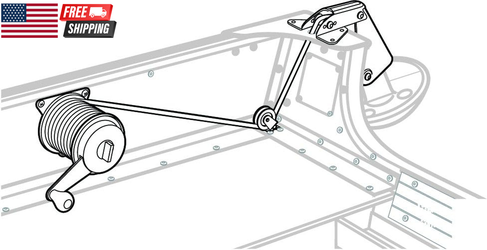 Anchor Lift System Heavy-Duty Steel with Nylon Rollers | Deploy, Retrieve, and S