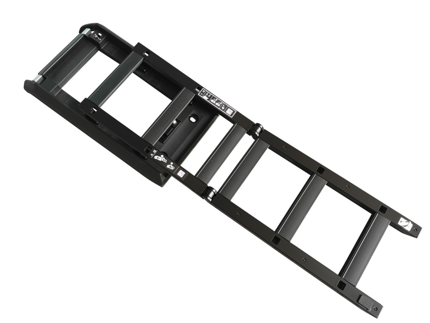 For 2020-2026 LR Defender 110 Matte Black Side Access Liftable Ladder Roof Step