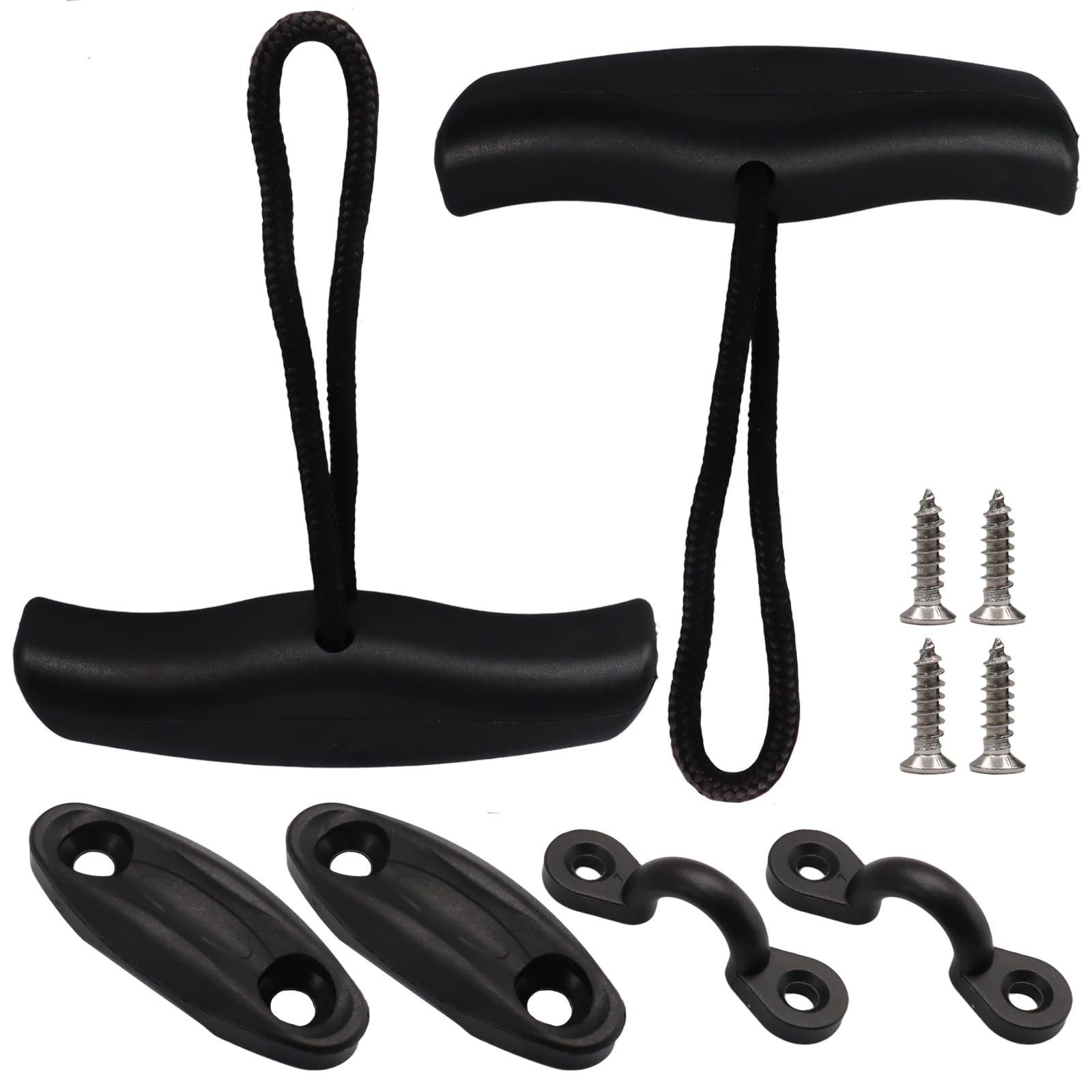 Kayak Handles 2 Pack Heavy Duty, Plastic Carry Handles T Rope Handle Kayak Ac…