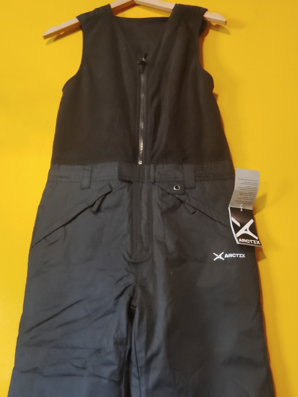 L(14/16)Arctix Black Overall Water Repellent Full Sleeveless Suit
