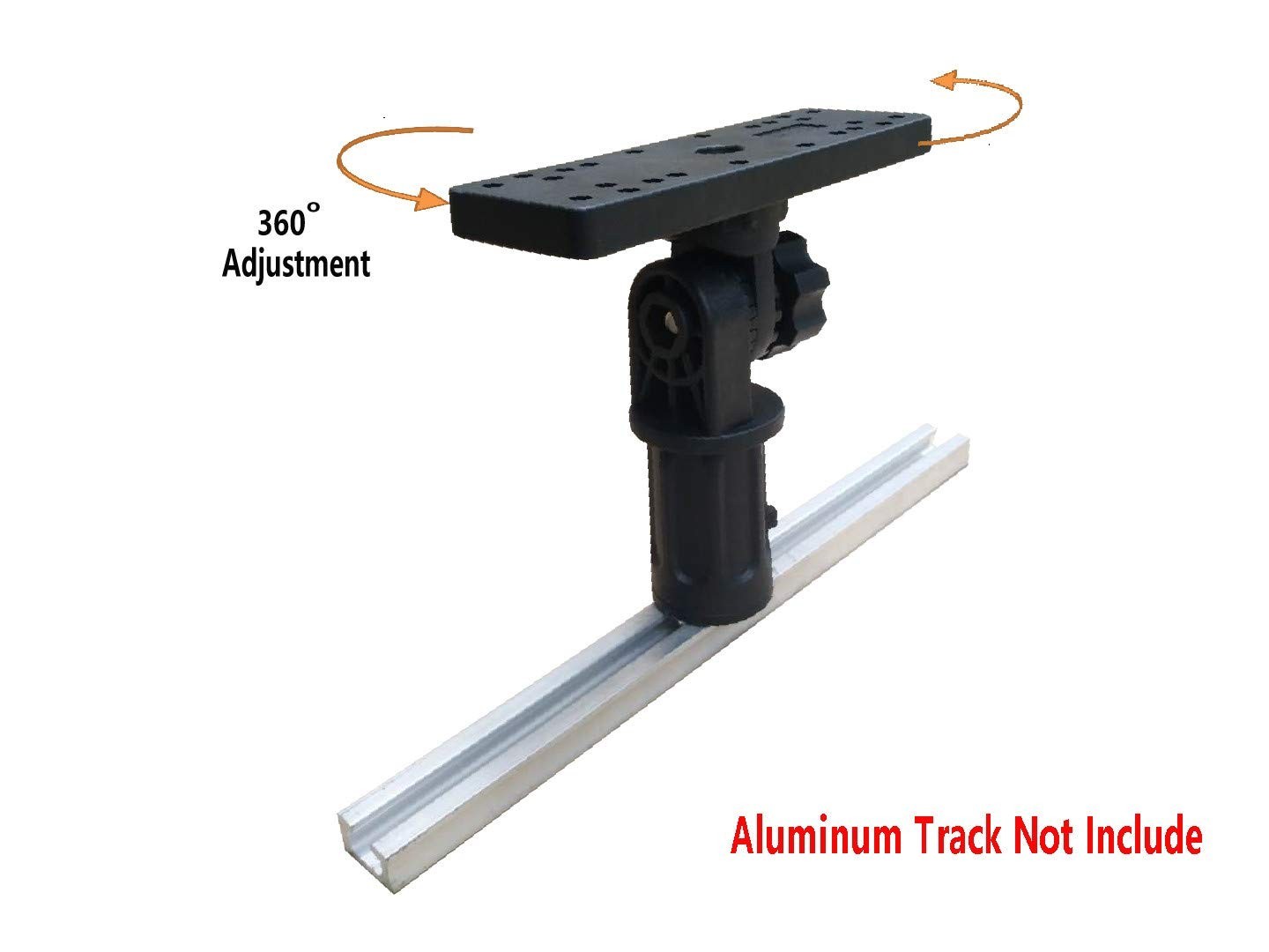 Universal Electronic Mount for Kayak Track System – Fish Finder Holder, Adjustab