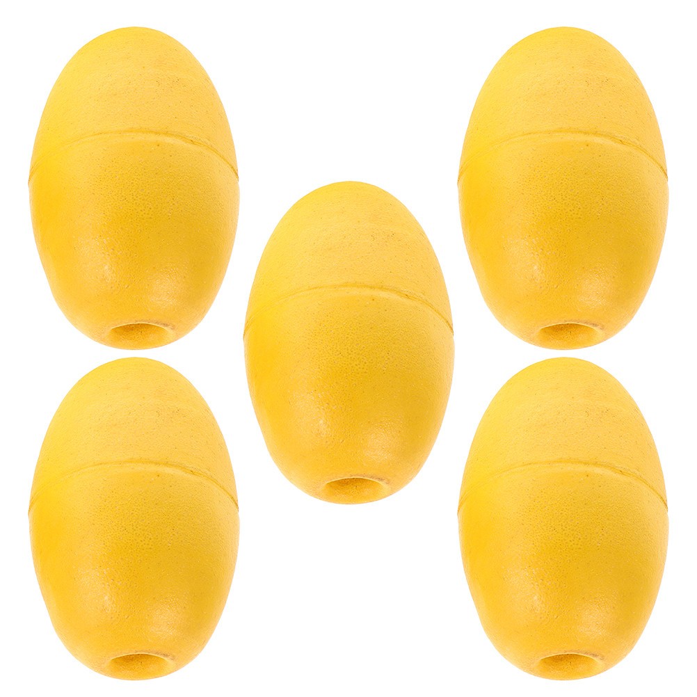 5Pcs Lightweight Durable PVC Kayak Anchor Buoys Yellow for Various Boats